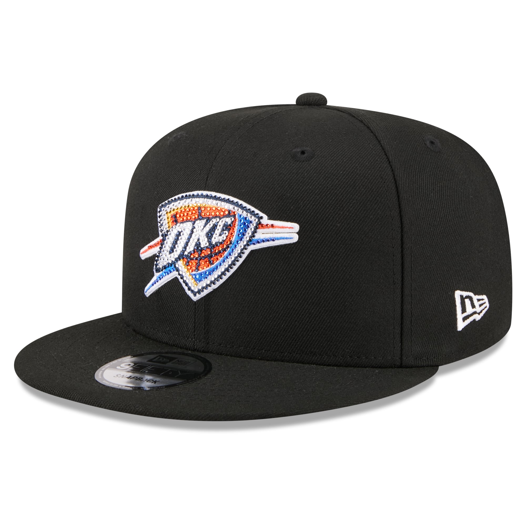 Men's Oklahoma City Thunder New Era Black 2026 NBA Draft Crystal 9FIFTY Snapback Hat