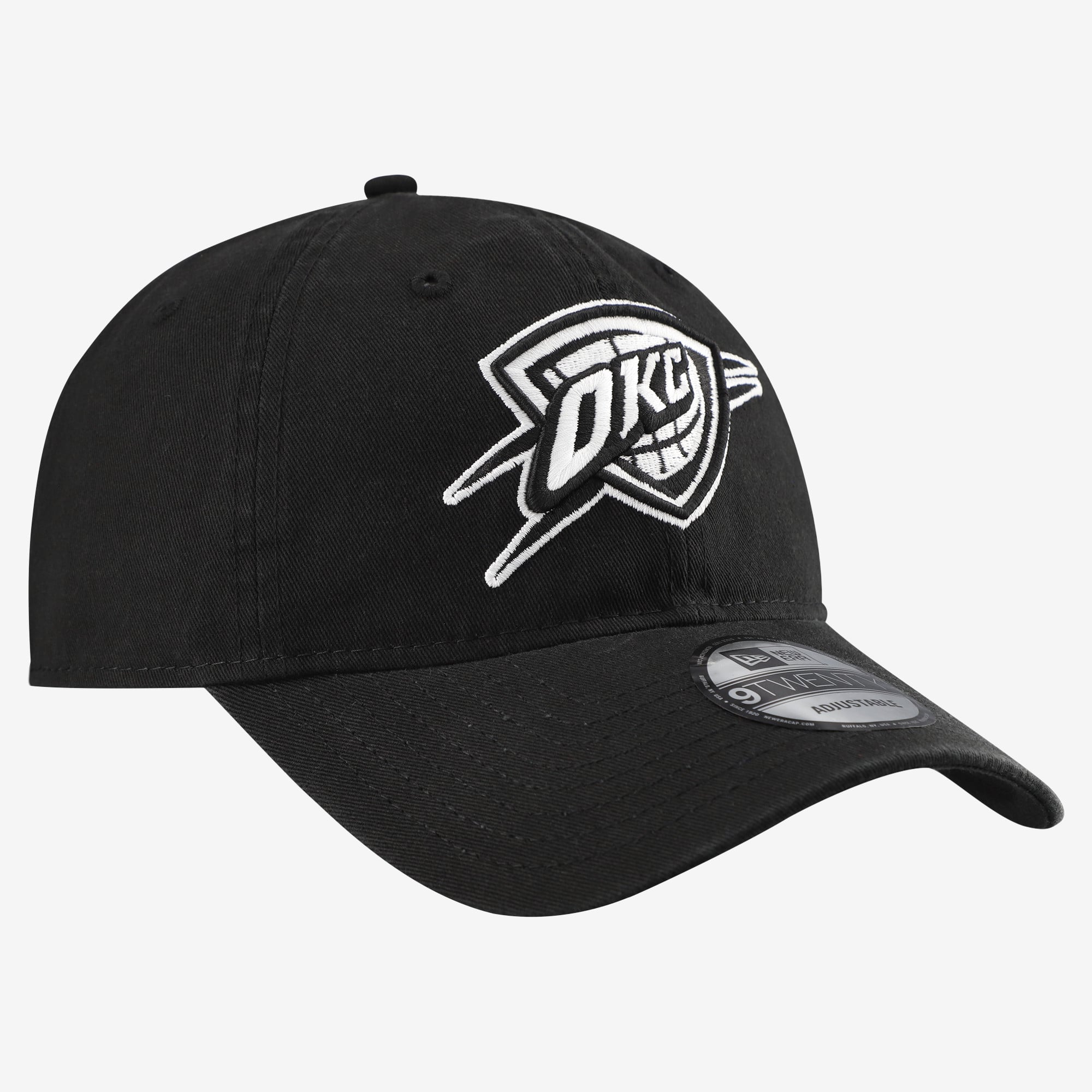 Men's New Era Black Oklahoma City Thunder 9TWENTY Adjustable Hat