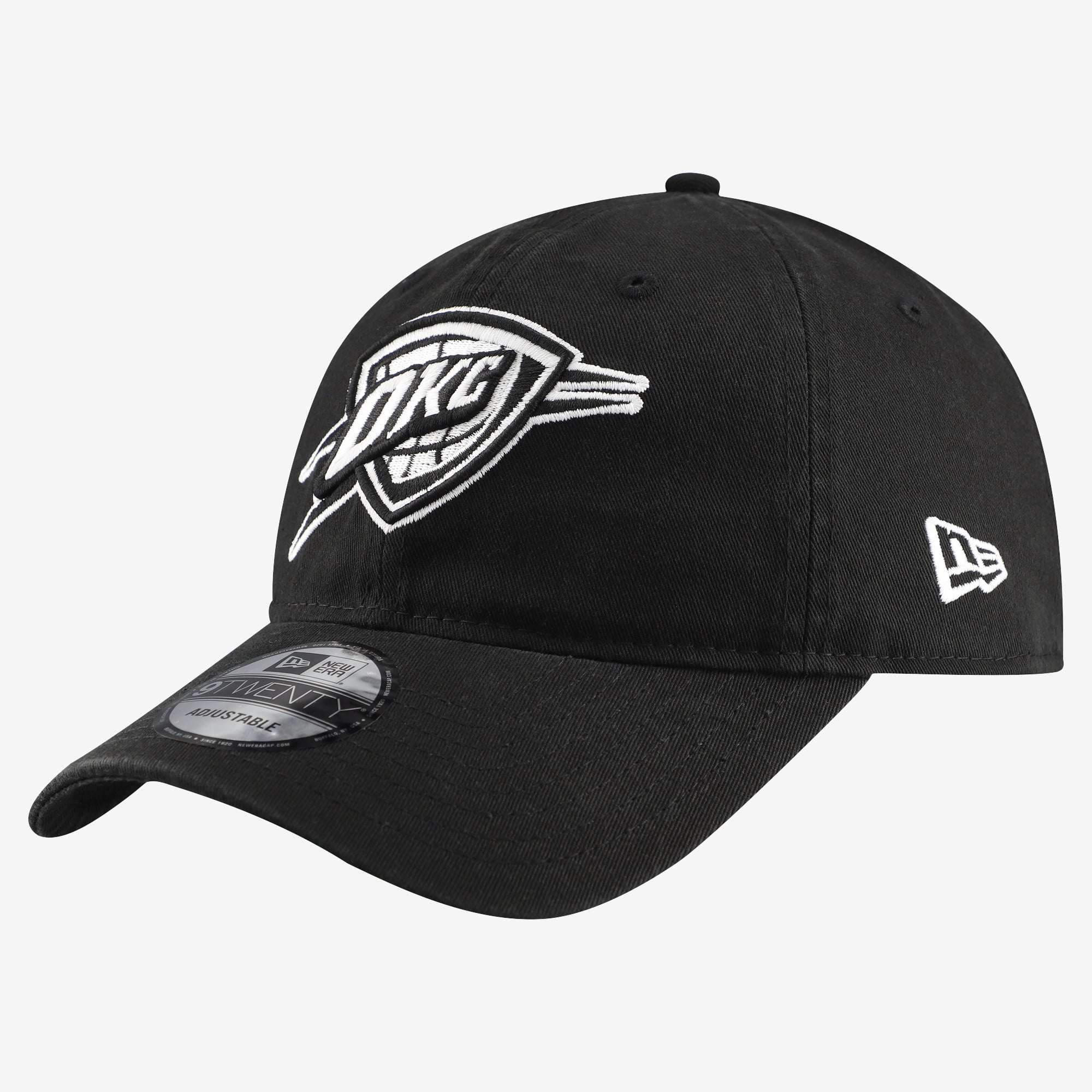 Men's New Era Black Oklahoma City Thunder 9TWENTY Adjustable Hat