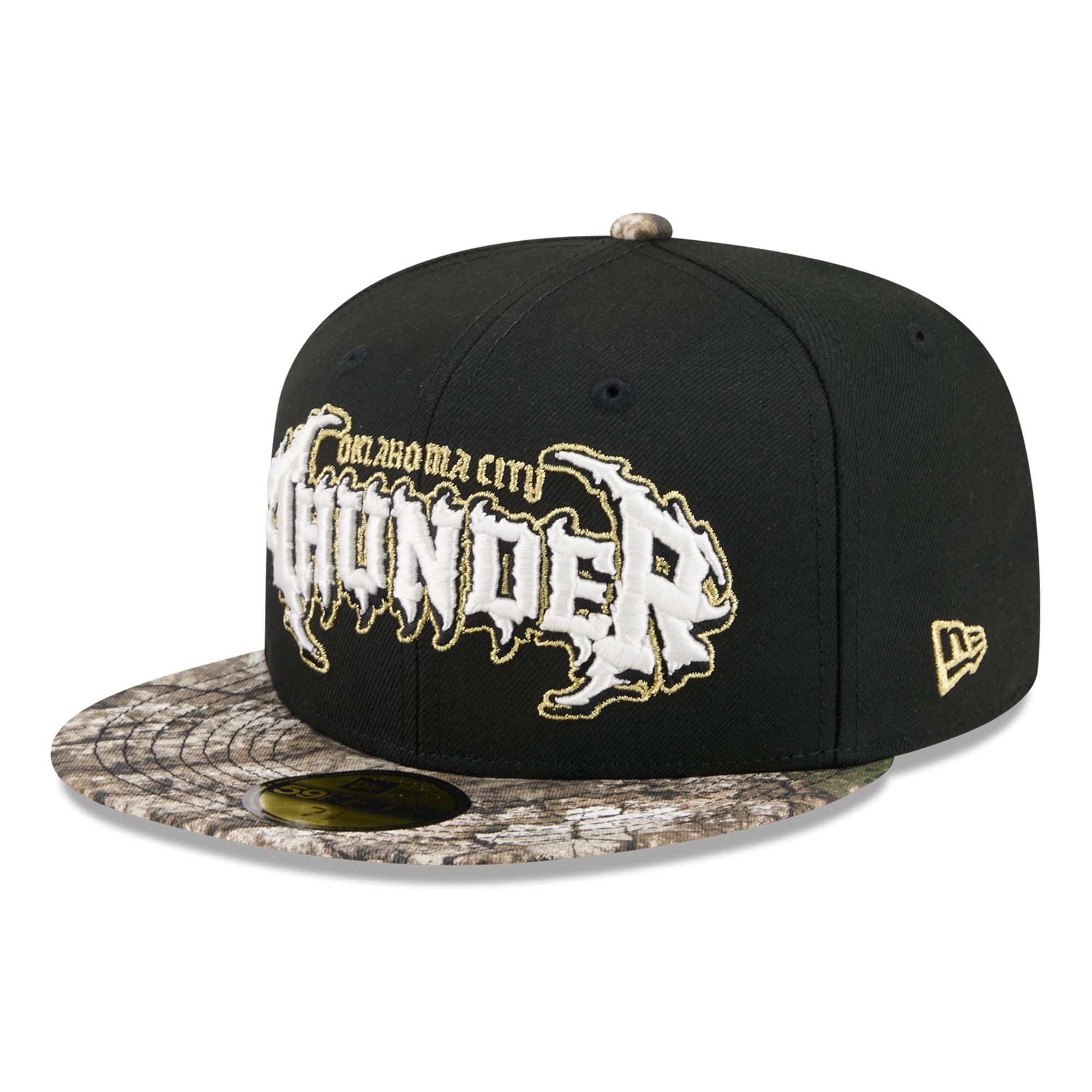 Men's New Era  Black Oklahoma City Thunder Thrilla 59FIFTY Fitted Hat