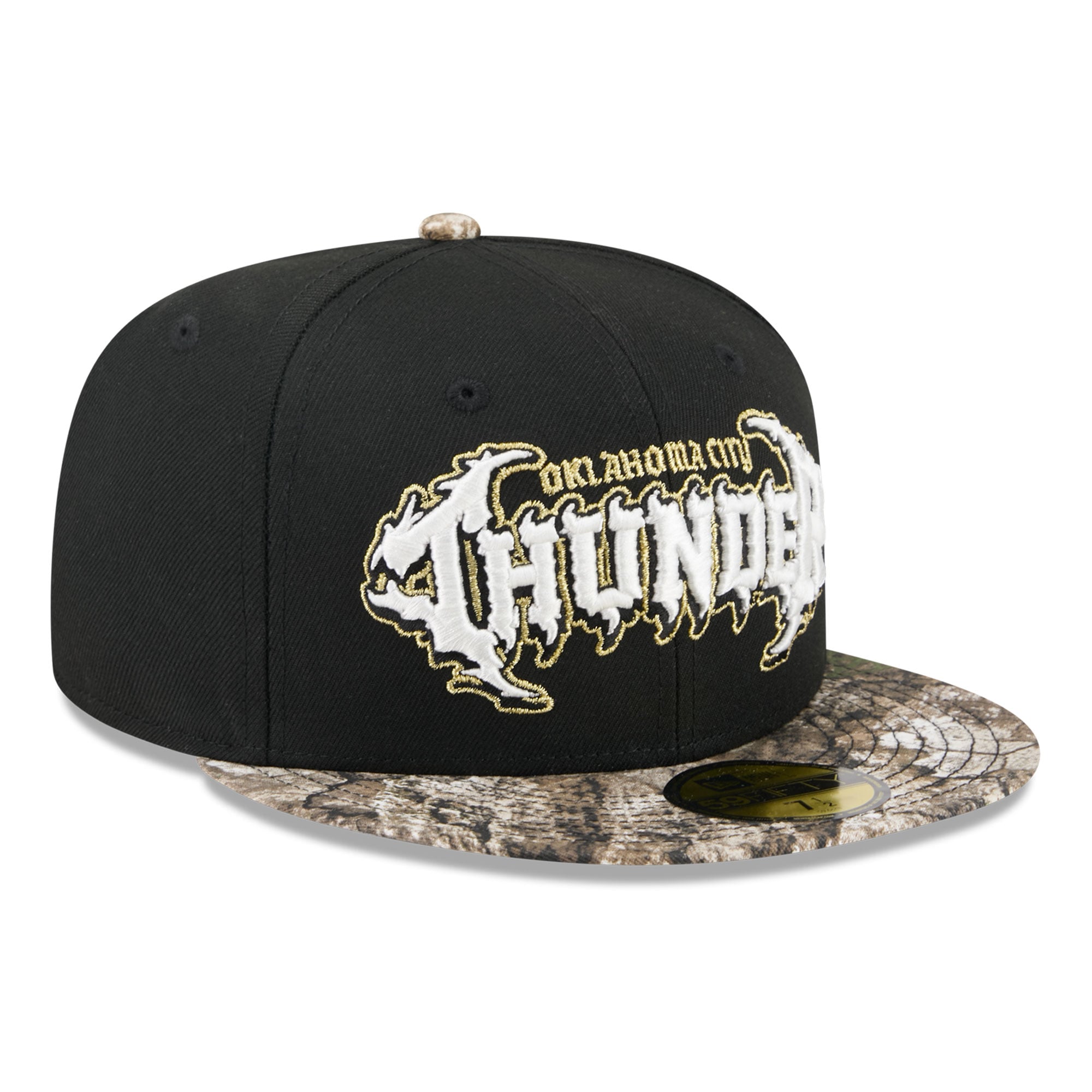 Men's New Era  Black Oklahoma City Thunder Thrilla 59FIFTY Fitted Hat