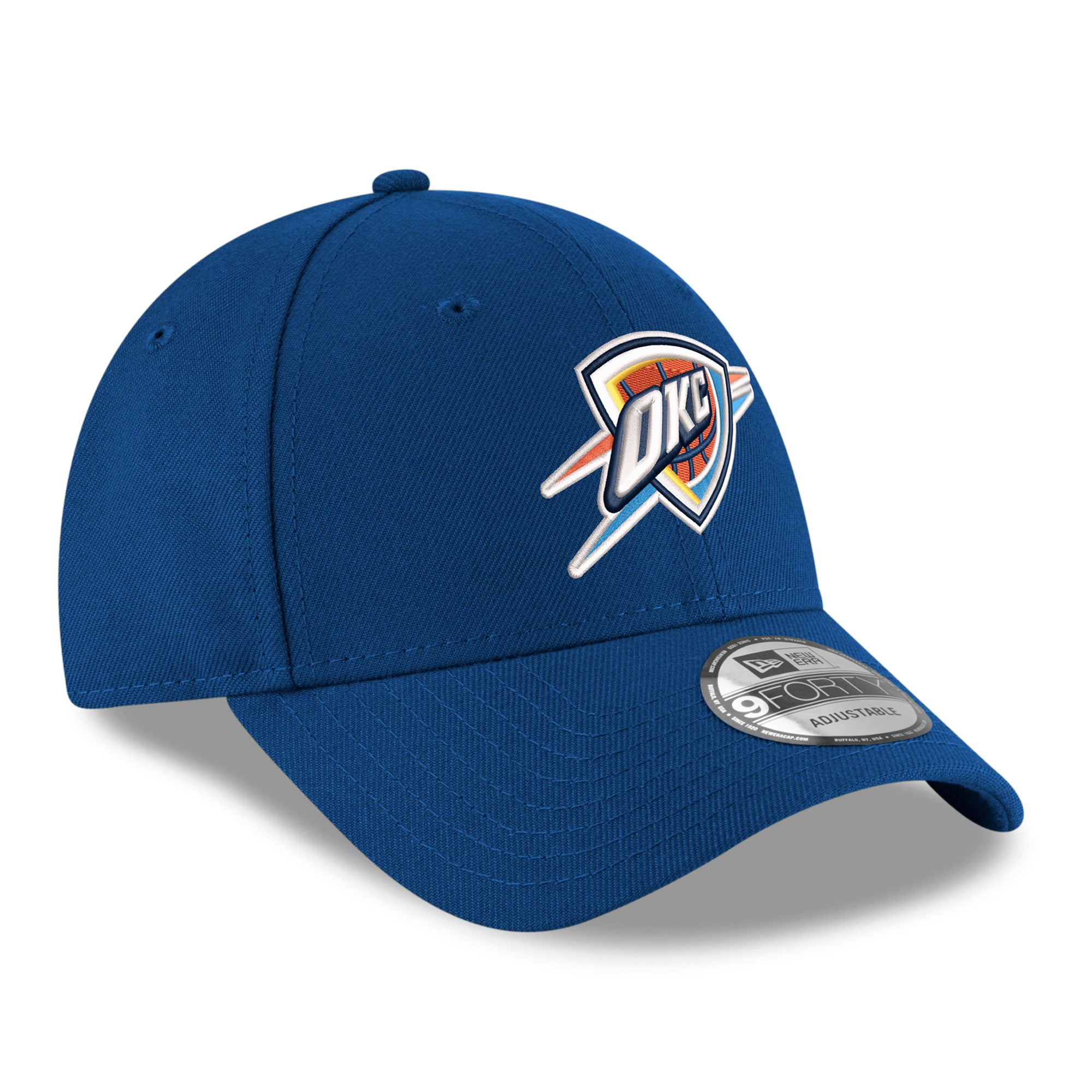 Men's New Era Blue Oklahoma City Thunder Team 9FORTY Adjustable Hat