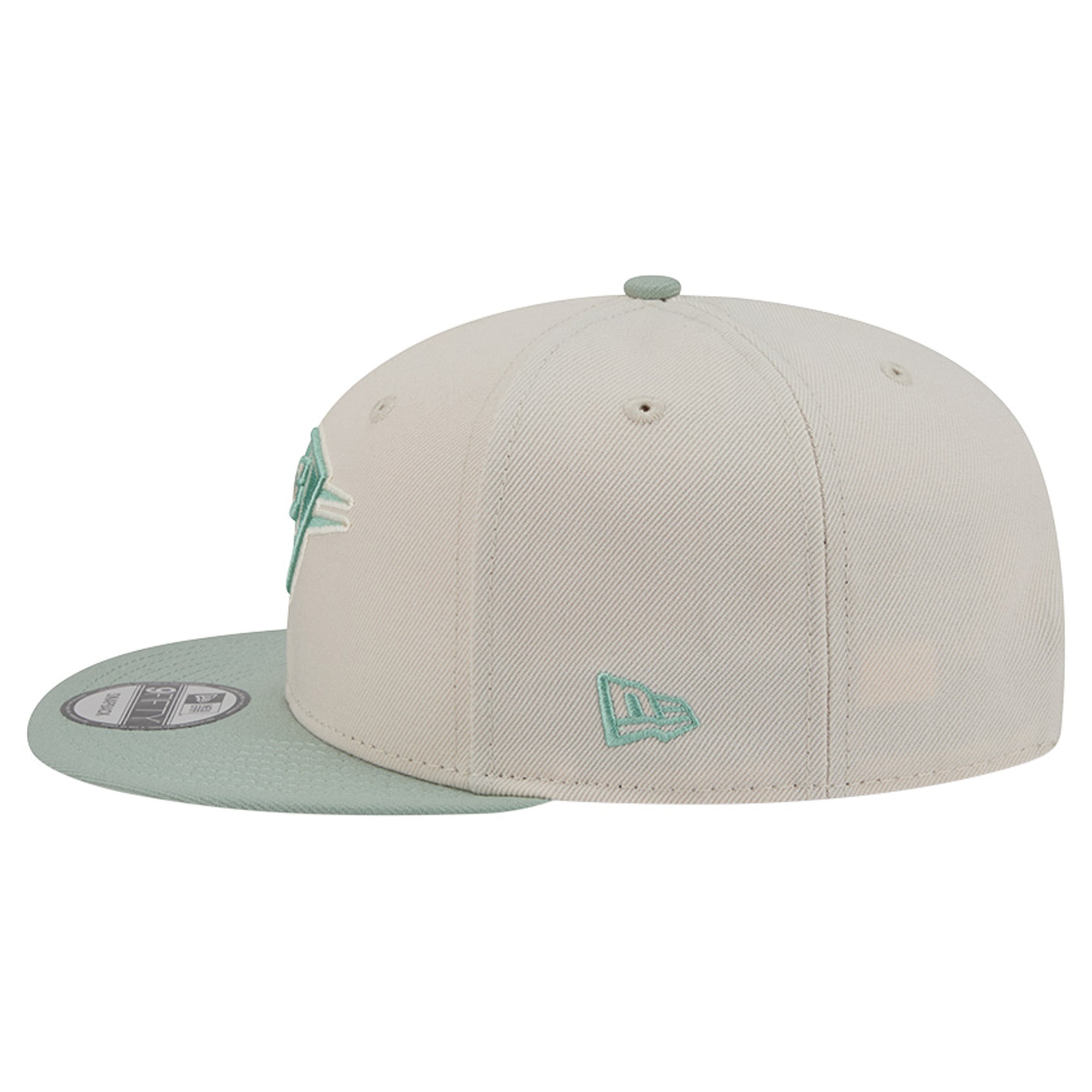 Casquette snapback New Era 9FIFTY pour homme, coloris crème/vert clair Oklahoma City Thunder
