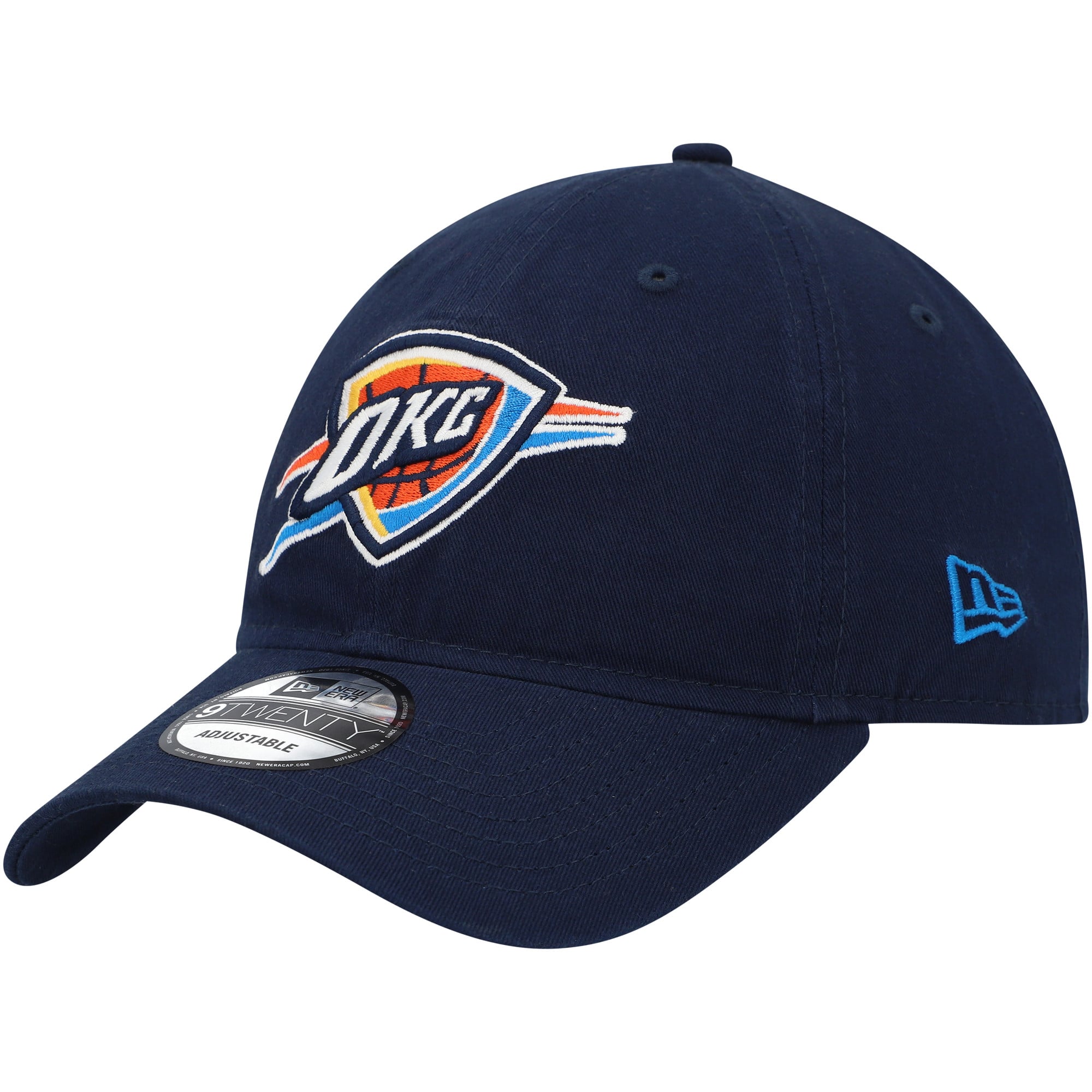 Men's Oklahoma City Thunder New Era Navy Team 2.0 9TWENTY Adjustable Hat