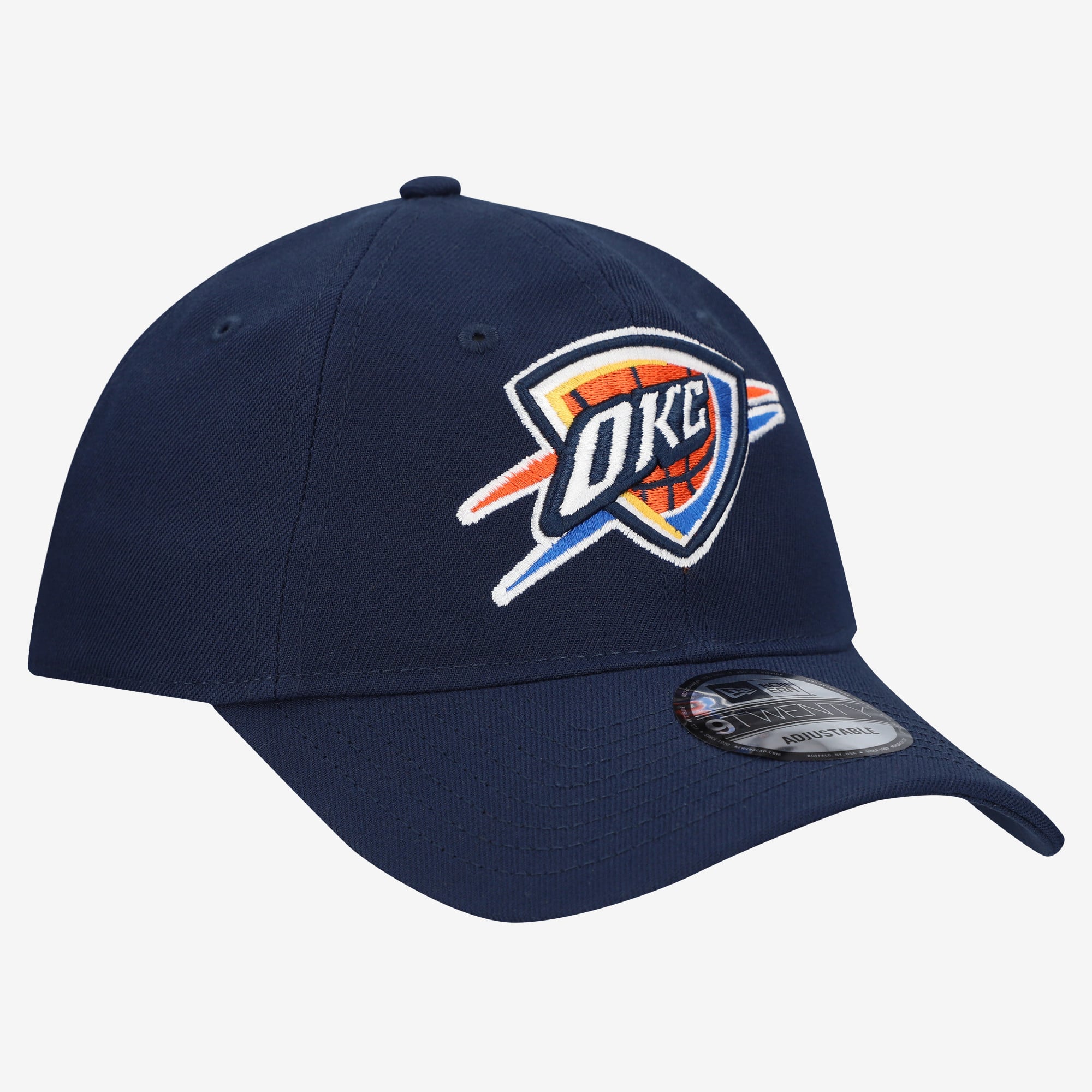 Men's New Era Navy Oklahoma City Thunder Team 9TWENTY Adjustable Hat