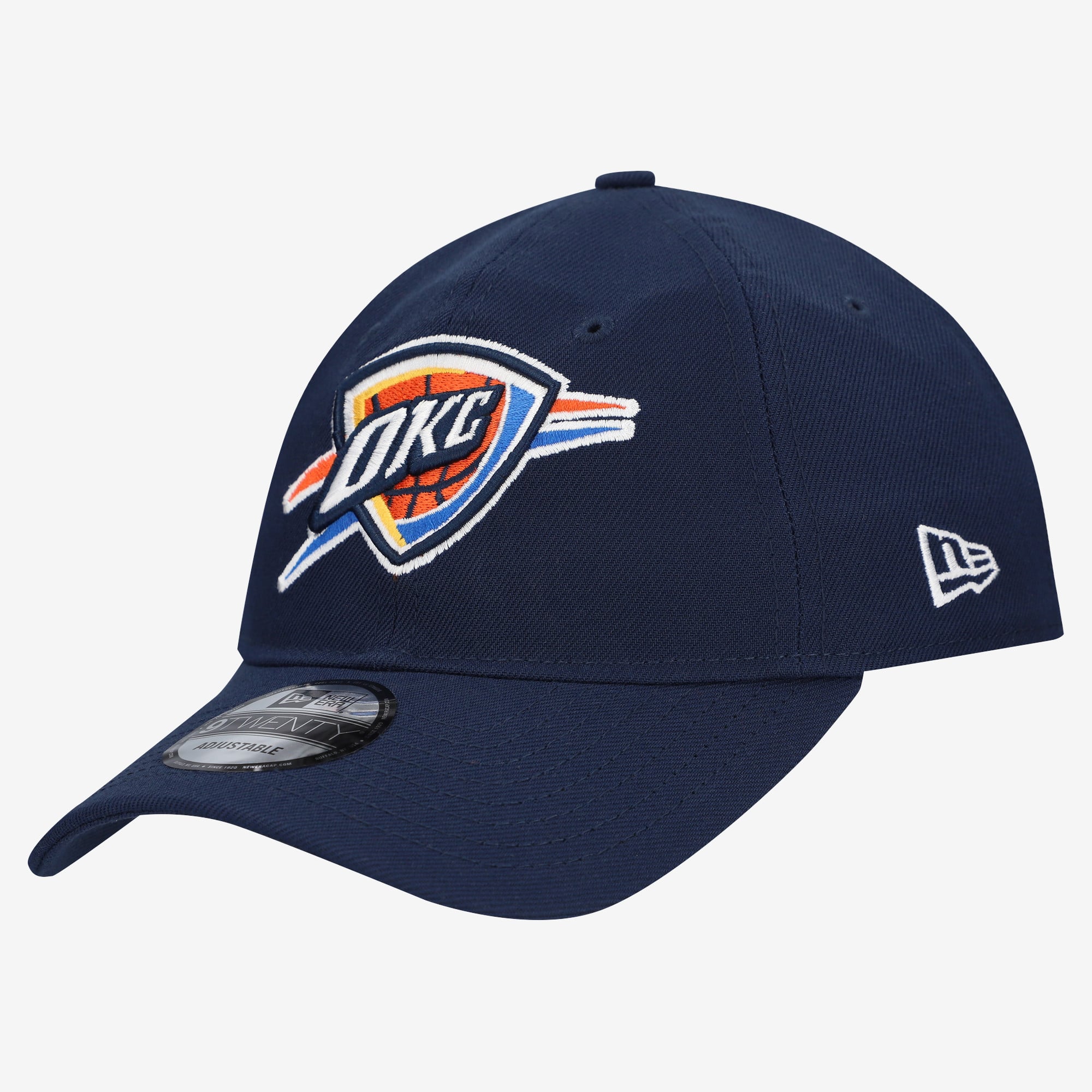 Men's New Era  Navy Oklahoma City Thunder Team 9TWENTY Adjustable Hat