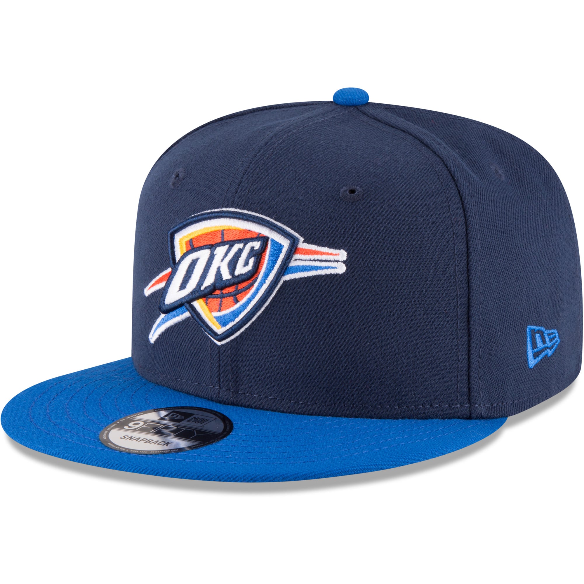 Men's Oklahoma City Thunder New Era Navy/Blue Two-Tone 9FIFTY Adjustable Hat