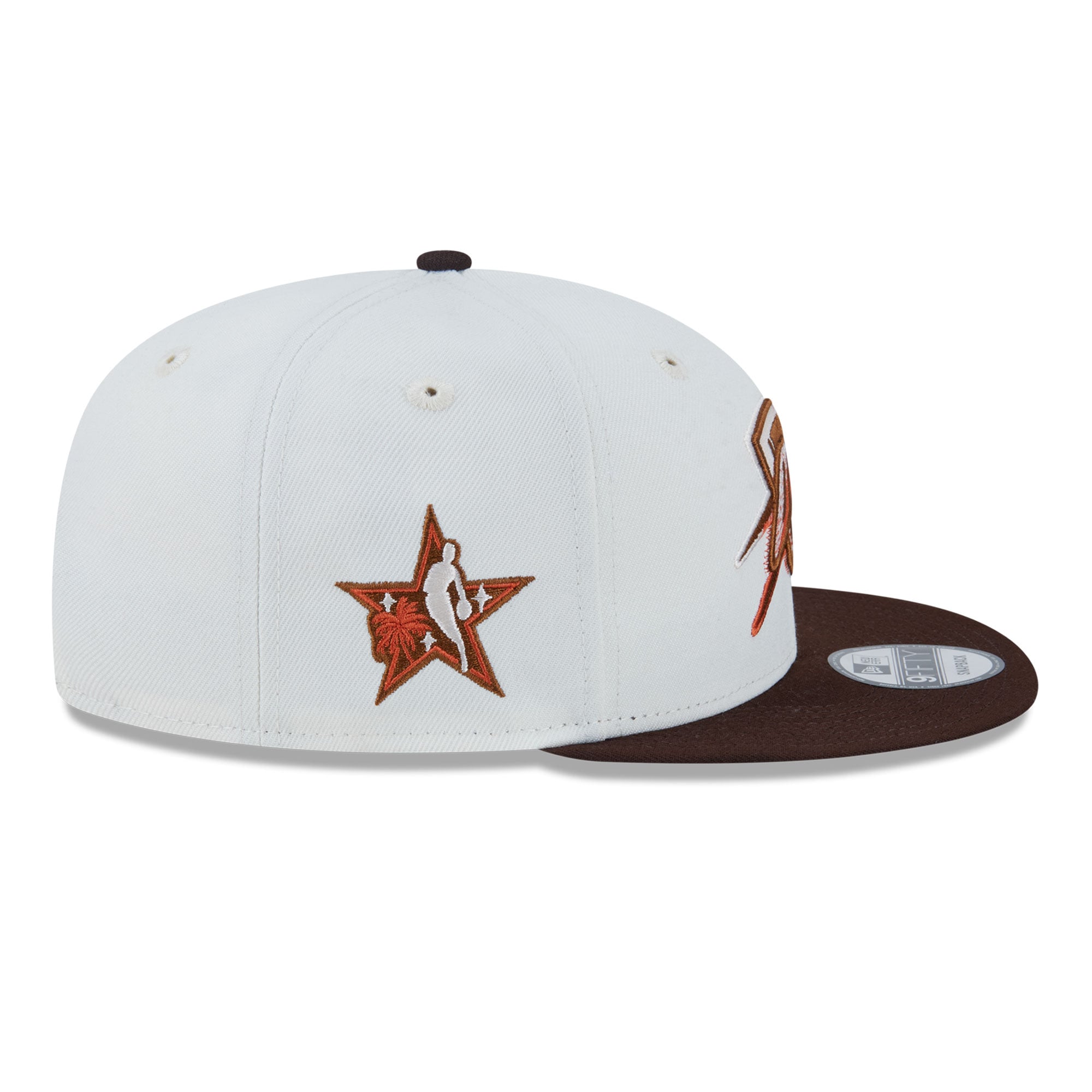 Casquette snapback New Era 9FIFTY blanche pour homme, motif citrouille épicée Oklahoma City Thunder