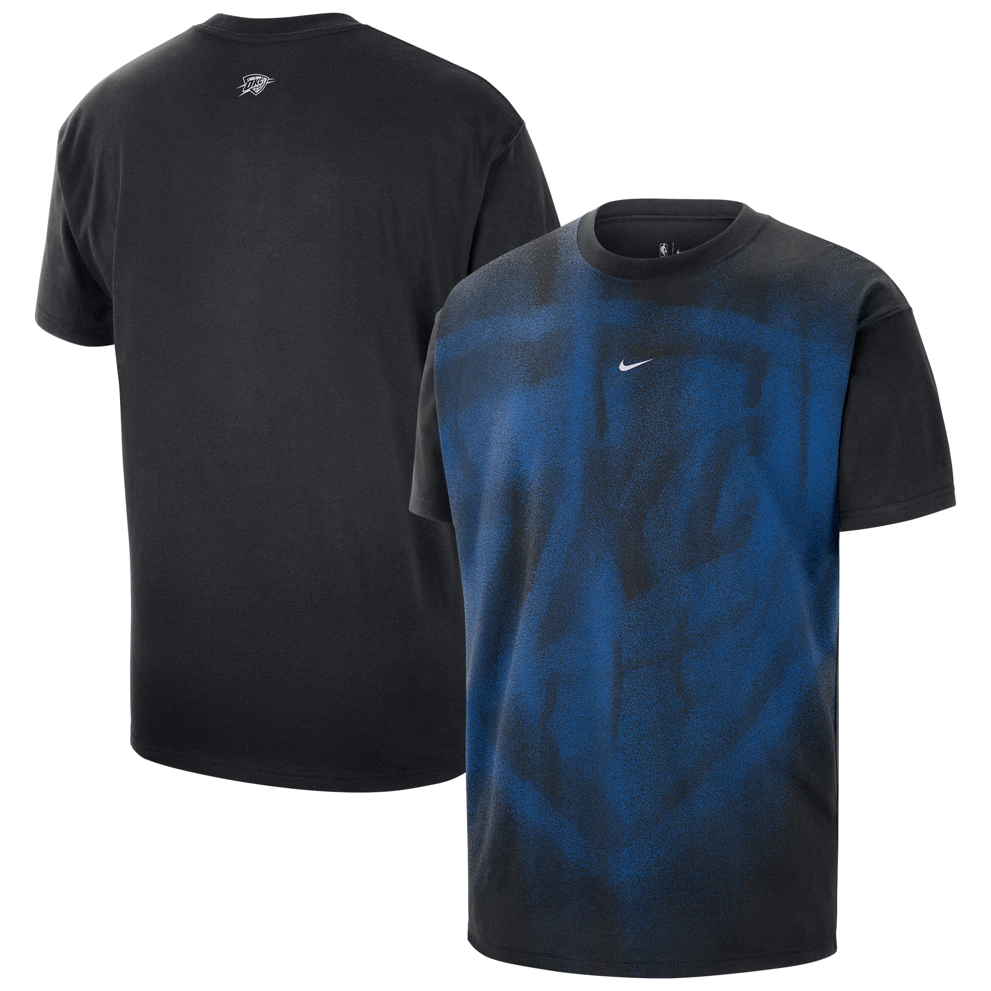 T-shirt d'entraînement Nike noir pour homme, modèle Standard Issue 2026, Oklahoma City Thunder.