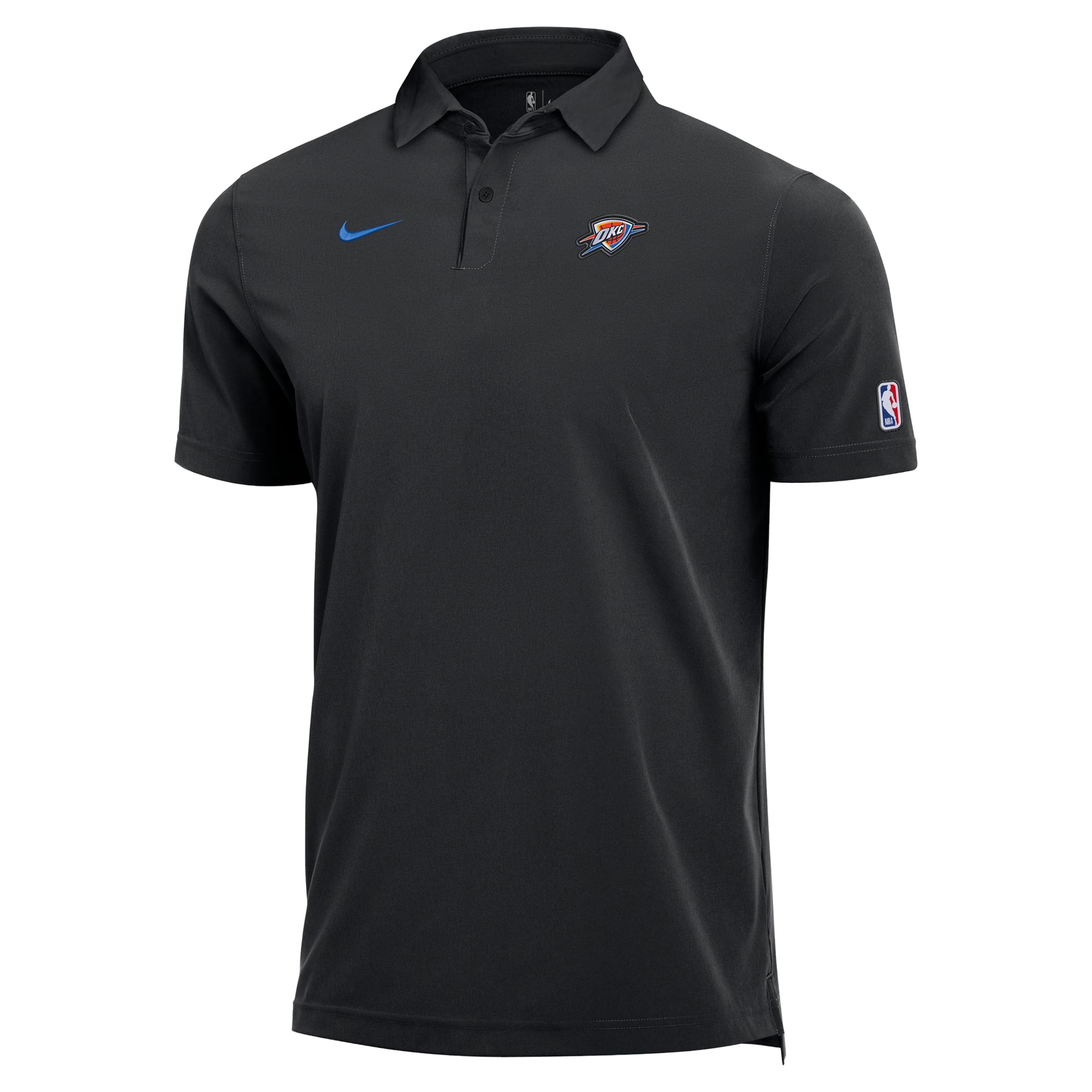 Men's Nike  Black Oklahoma City Thunder Dri-FIT Coaches Polo