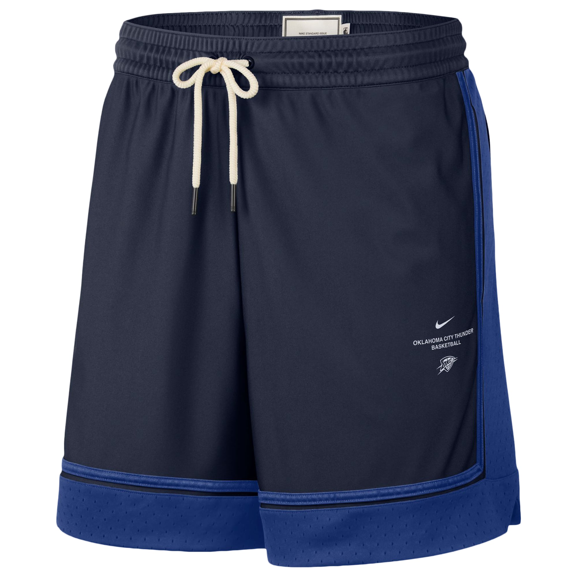 Short de match Nike bleu marine Oklahoma City Thunder 2026 Standard Issue pour homme