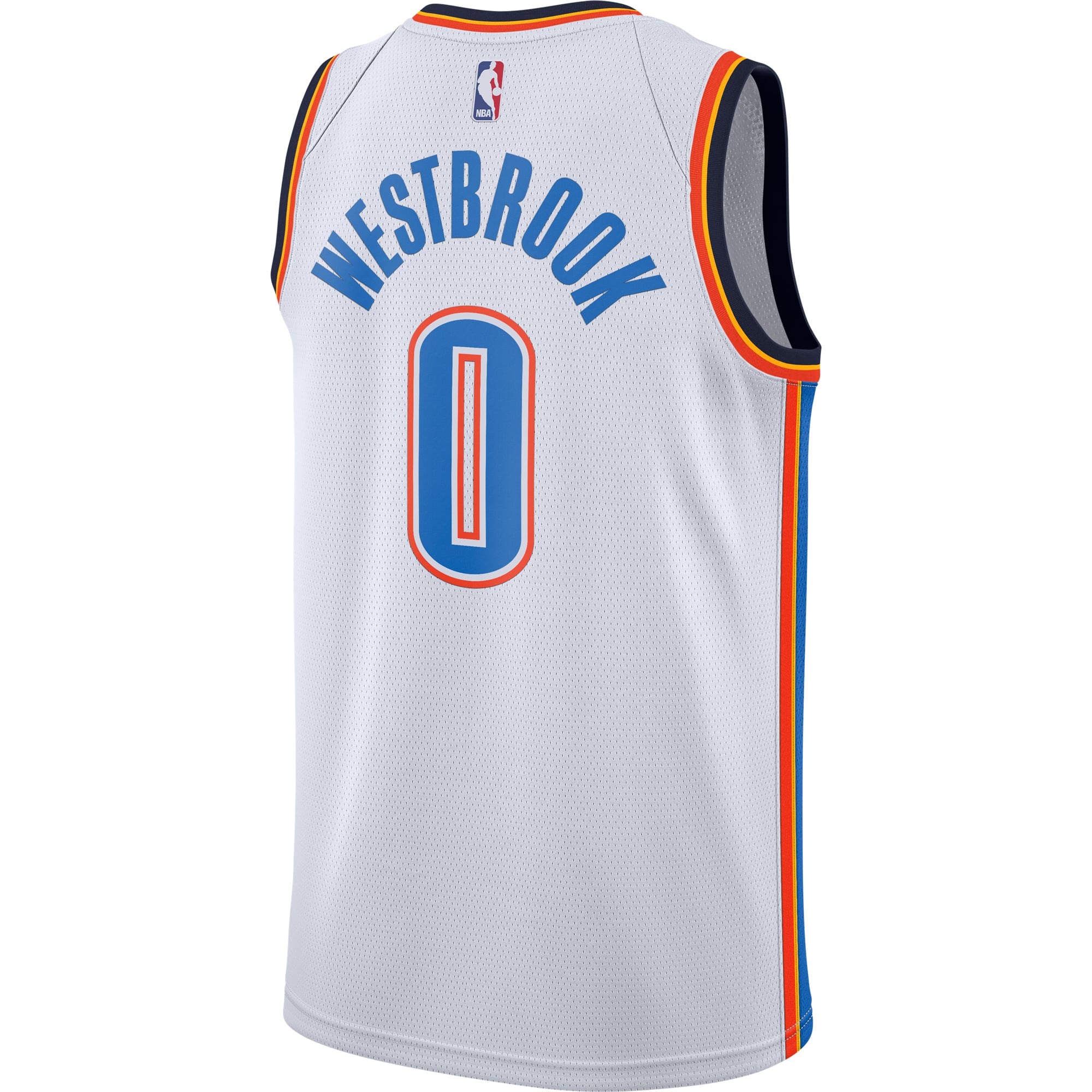 Russell Westbrook Oklahoma City Thunder Nike Swingman Jersey White