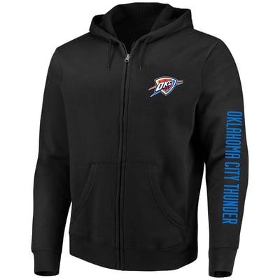 Shai Gilgeous-Alexander Oklahoma City Thunder Profile Big & Tall Full-Zip Hoodie - Black