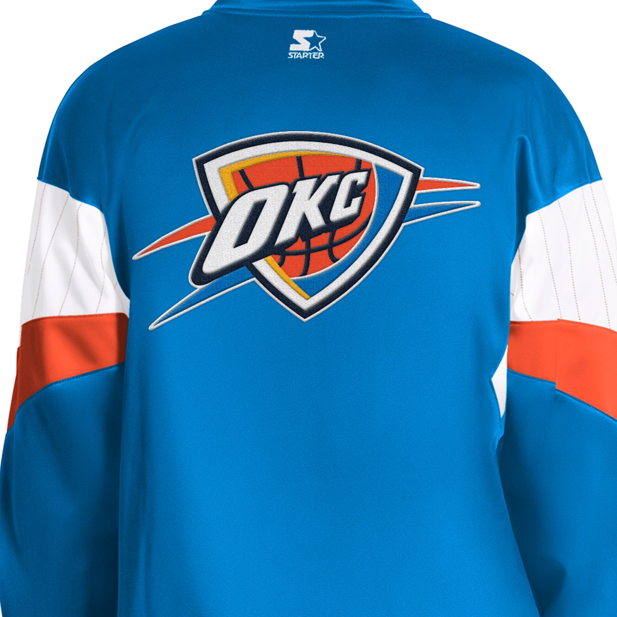 Veste de survêtement zippée Starter Blue Oklahoma City Thunder Legacy pour homme