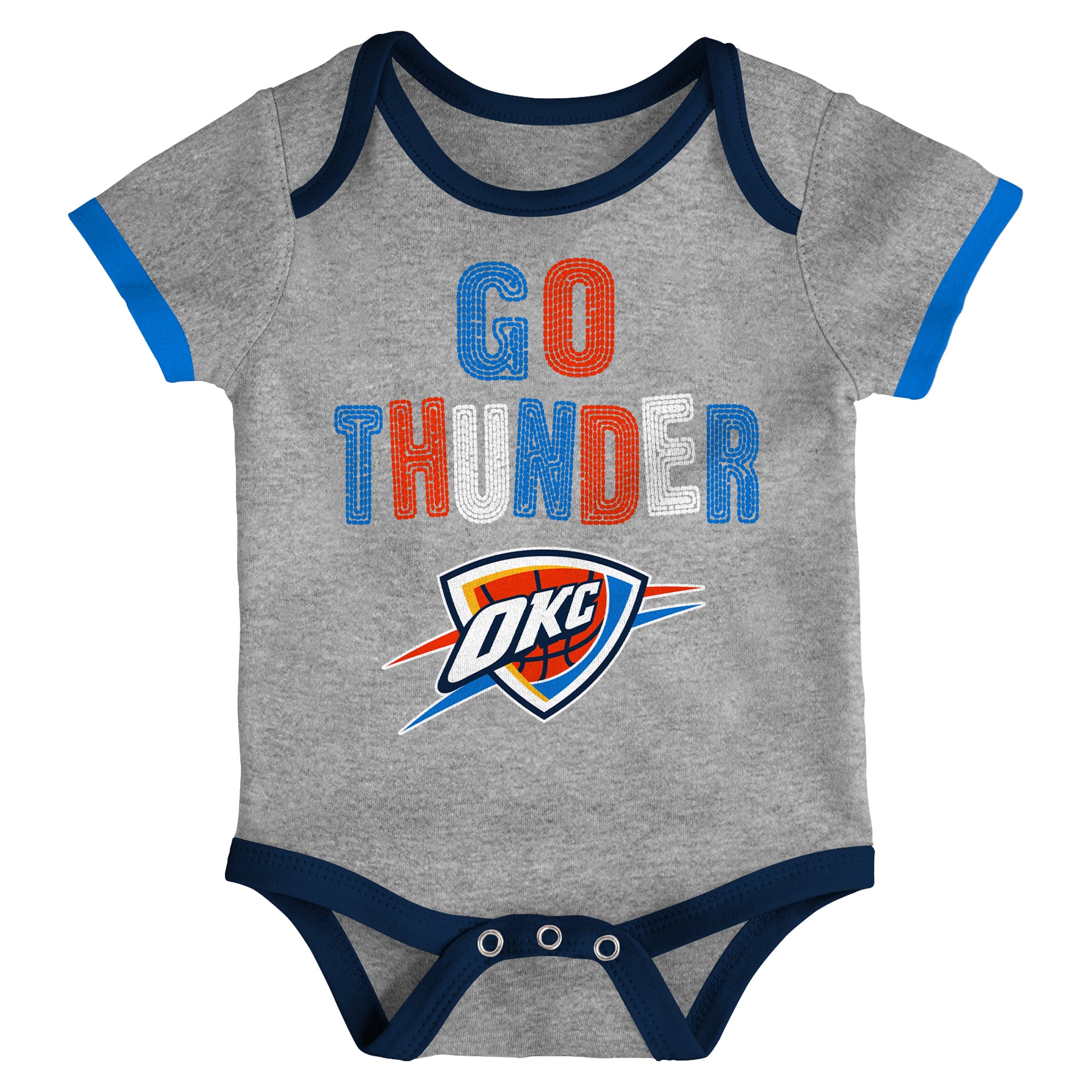 Ensemble de 3 bodies Outerstuff Oklahoma City Thunder Born To Ball pour nouveau-nés et nourrissons