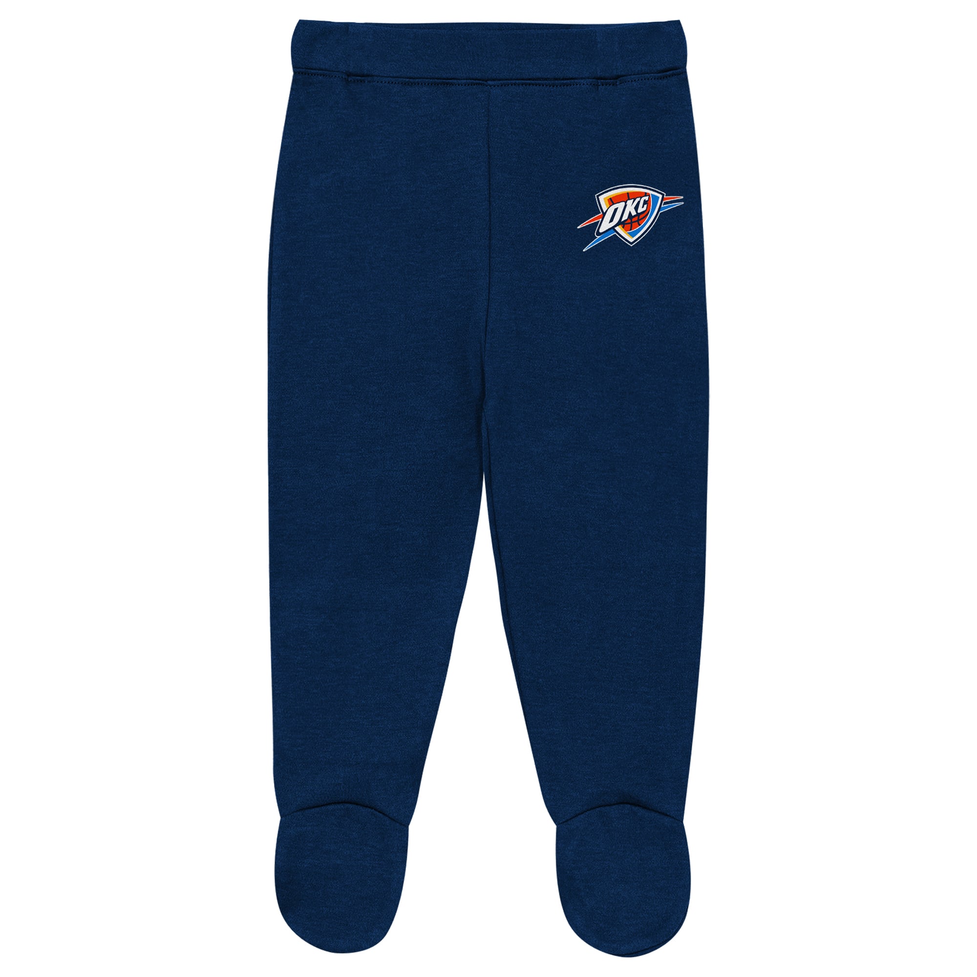 Newborn & Infant Outerstuff Oklahoma City Thunder Pinch Post Bodysuit, Pants Cuffed Knit Hat Set