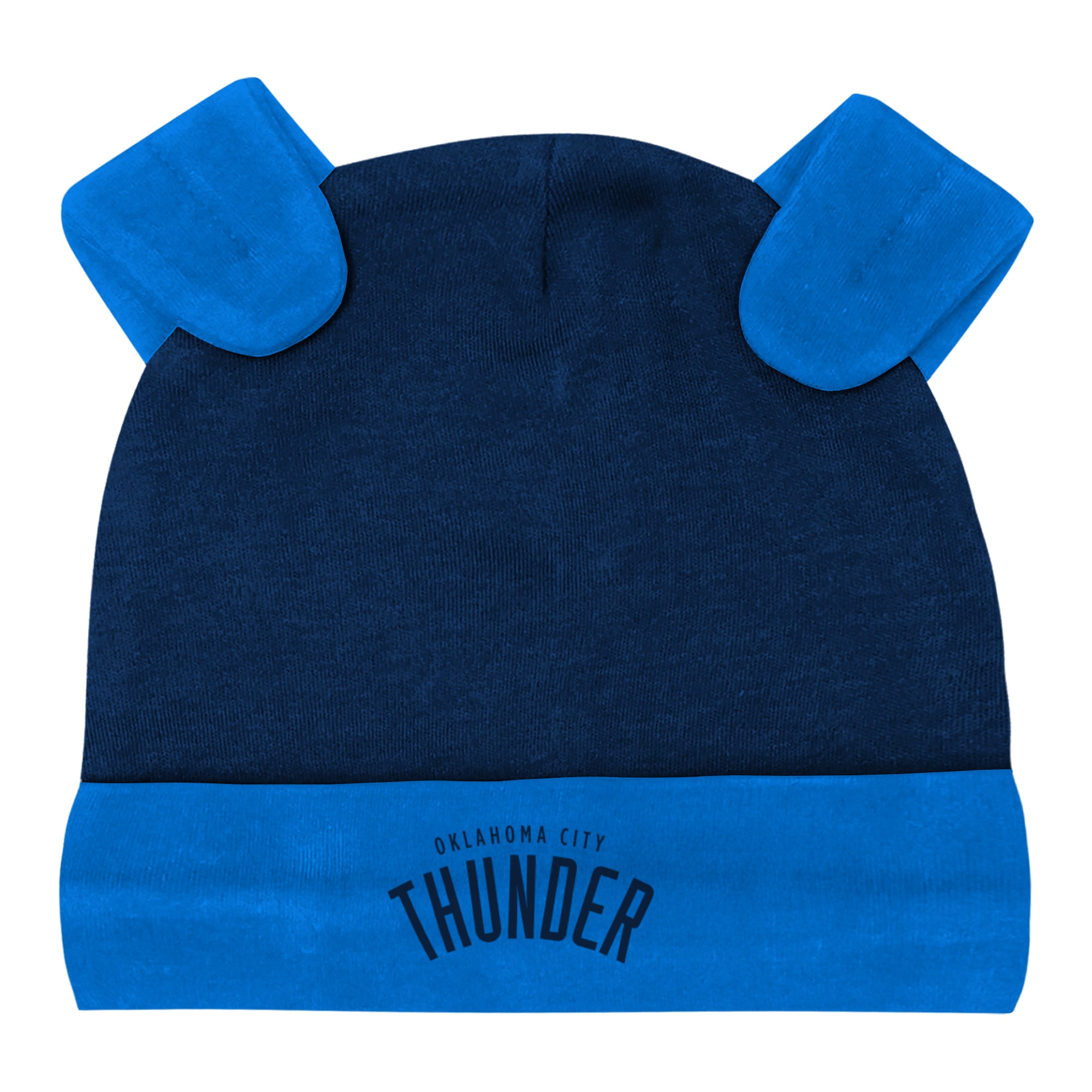 Newborn & Infant Outerstuff Oklahoma City Thunder Pinch Post Bodysuit, Pants Cuffed Knit Hat Set