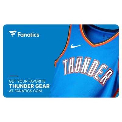 Oklahoma City Thunder Fanatics eGift Card ($10 - $500)