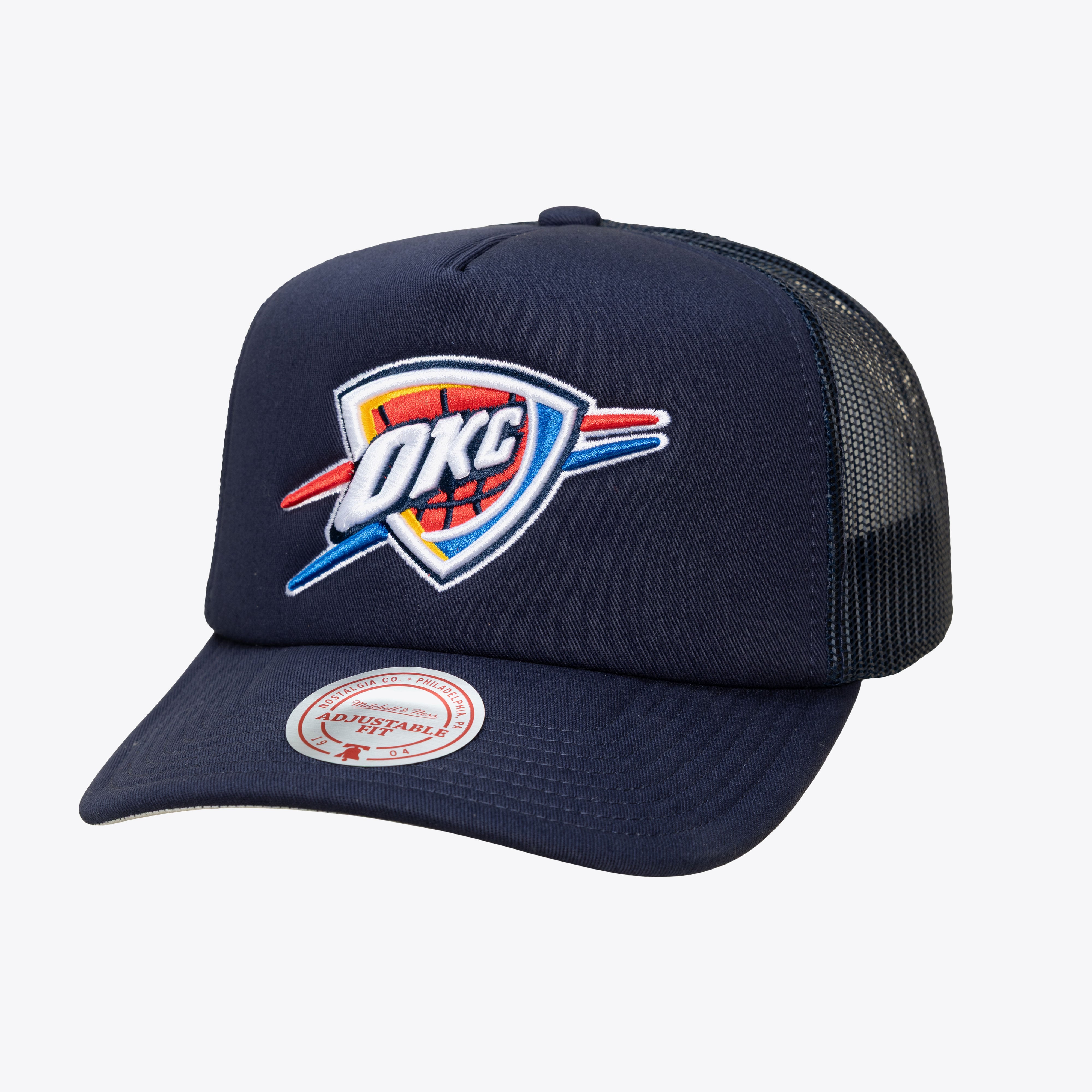 Oklahoma City Thunder Navy Evergreen Trucker Adjustable Hat