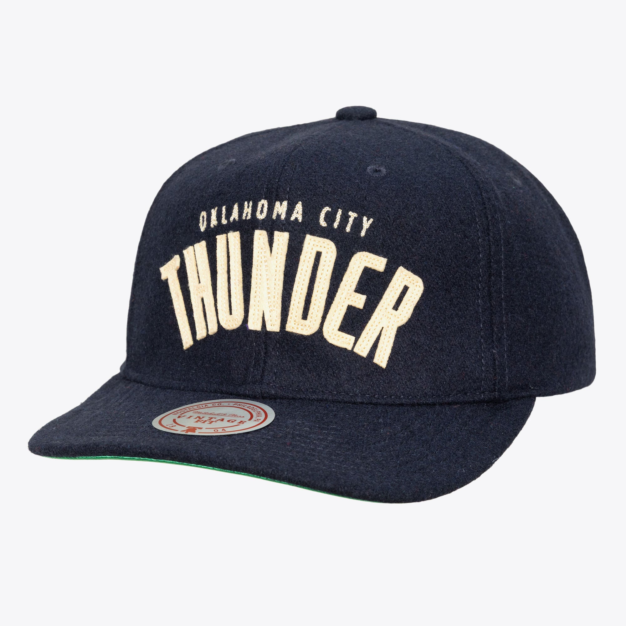 Oklahoma City Thunder Navy Retro Roots Melton Strapback Hat