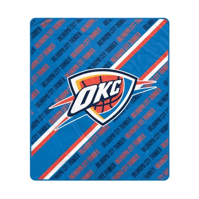 Oklahoma City Thunder Pegasus 60" x 70" Diagonal Lined Wordmark Ultra Soft Blanket
