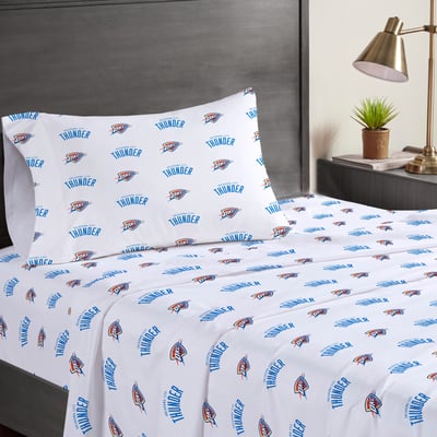 Oklahoma City Thunder Pegasus Three-Piece Twin Sheet Set