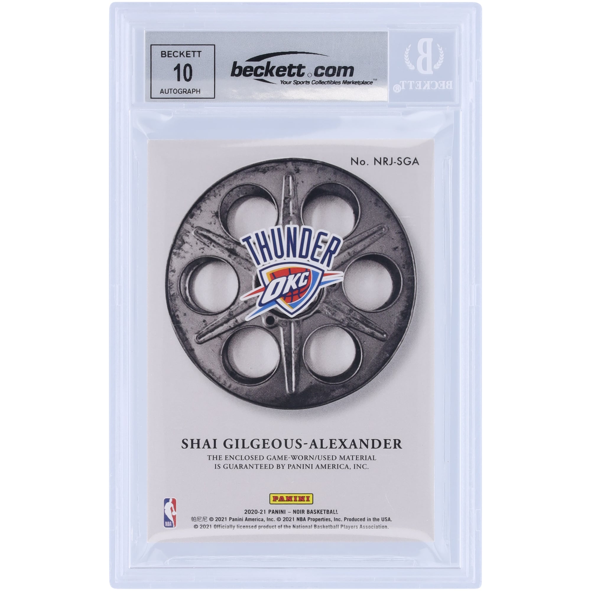 Shai Gilgeous-Alexander Oklahoma City Thunder Autographed 2020-21