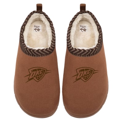 Oklahoma City Thunder ISlide Unisex Tonal Logo Mission Slipper - Tan
