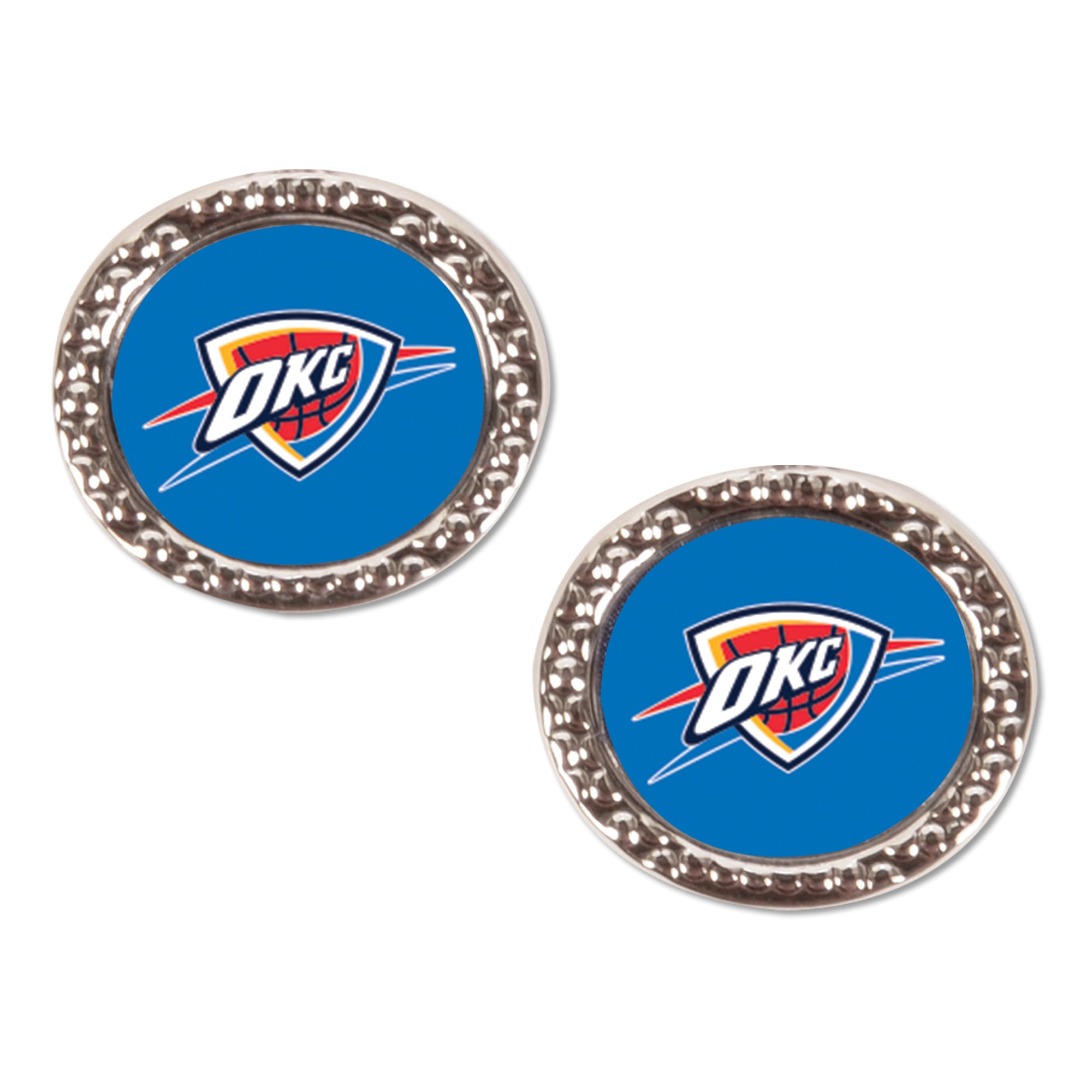 Boucle d'oreille WinCraft Oklahoma City Thunder Round Team Post