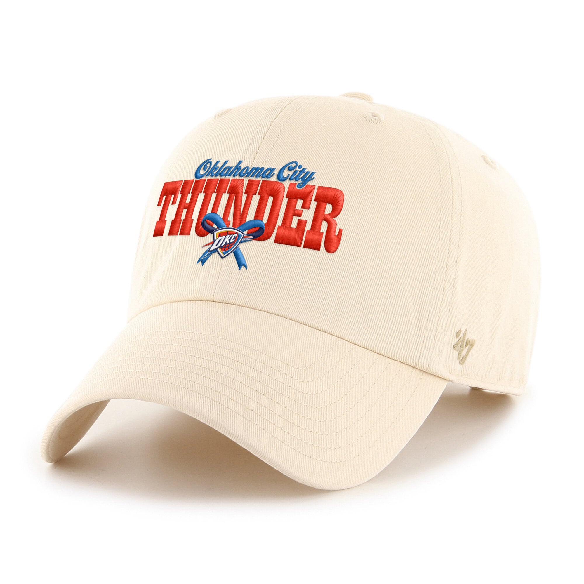 Women's Oklahoma City Thunder '47 Natural Bow Stack Clean Up Adjustable Hat
