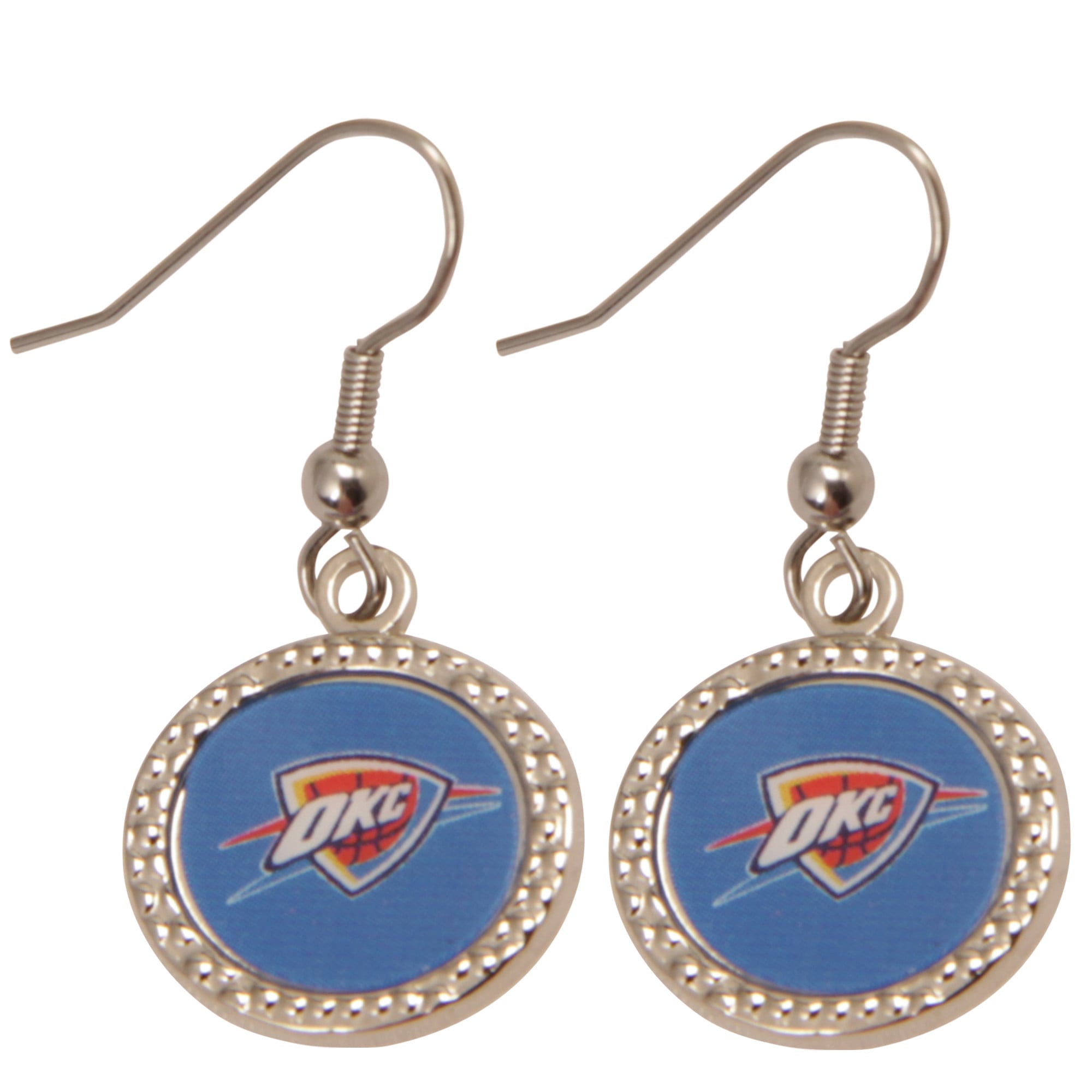 Boucles d'oreilles pendantes rondes WinCraft Oklahoma City Thunder pour femmes