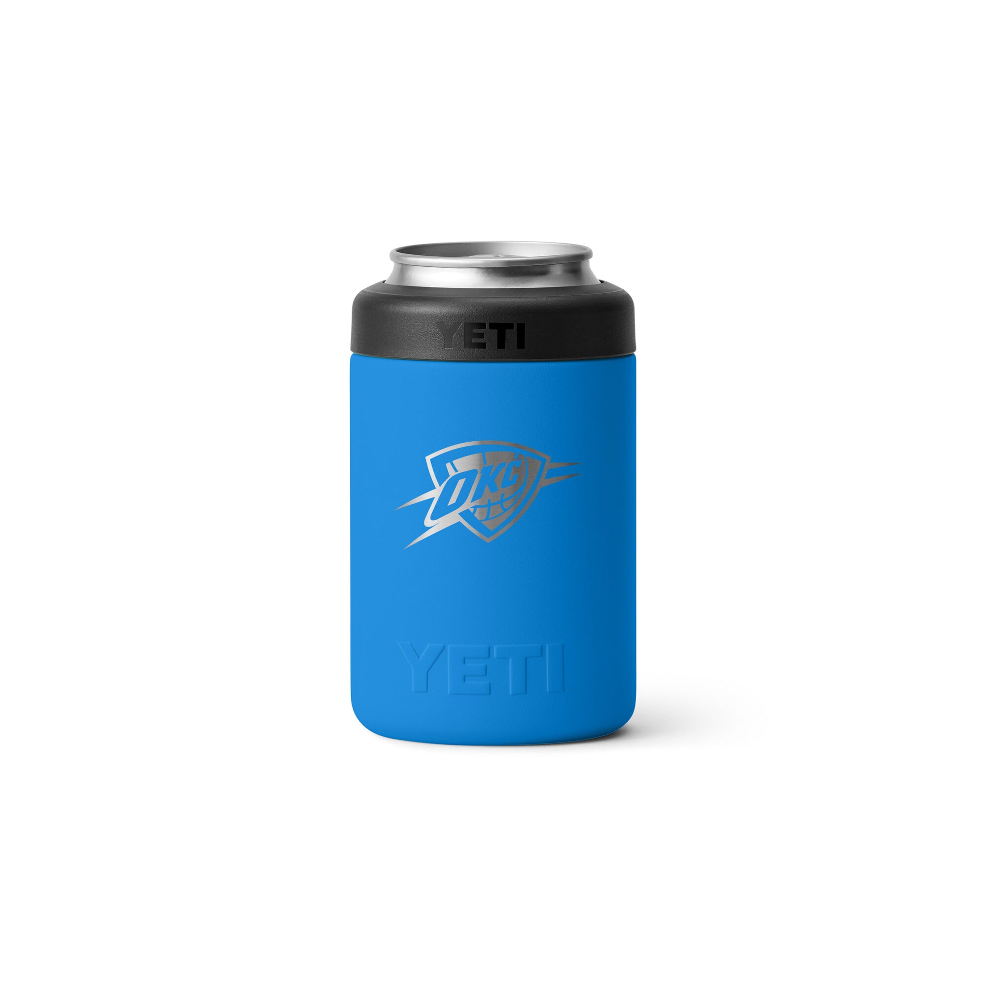 YETI White Oklahoma City Thunder 12oz. Rambler Colster Can Cooler