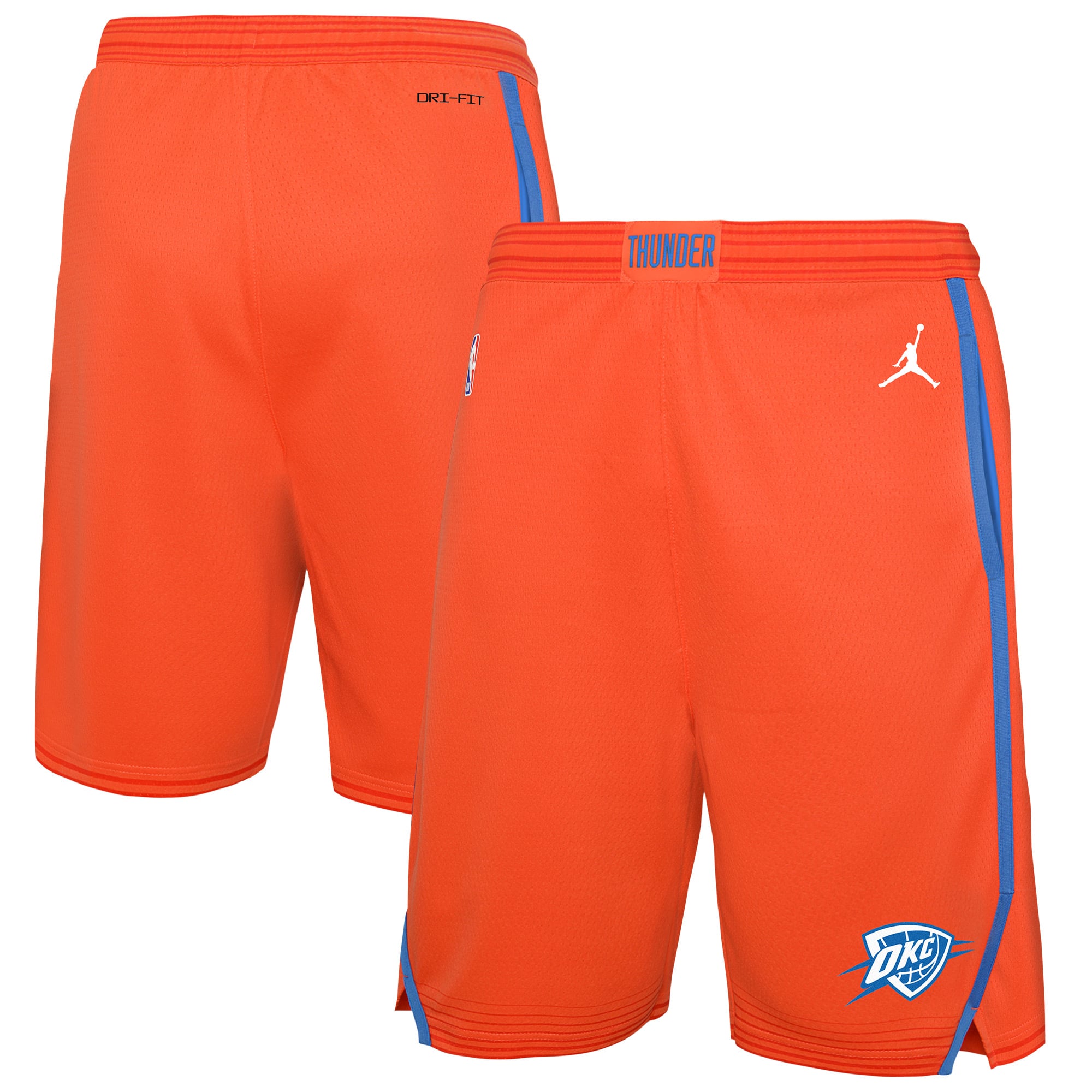 Short Swingman Jordan Brand orange Oklahoma City Thunder Authentic Statement Edition pour jeunes