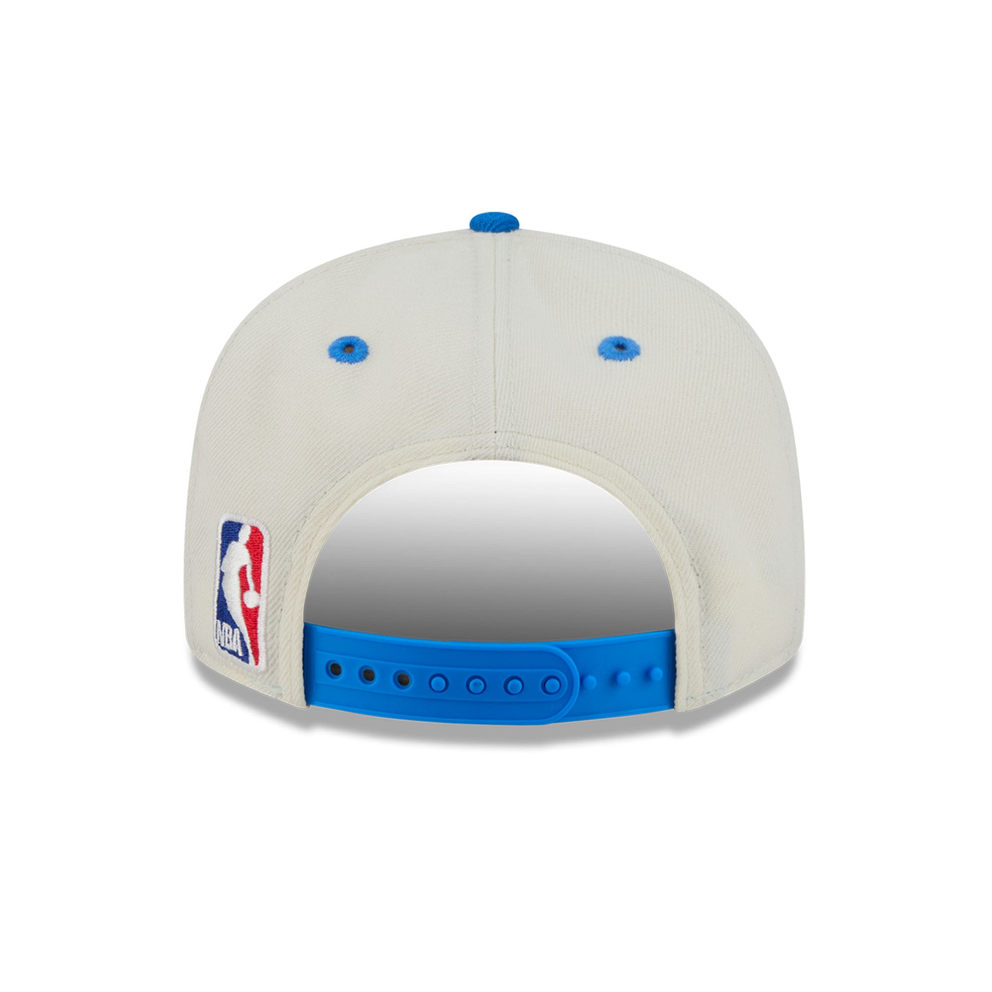 Casquette snapback New Era Classic 9FIFTY crème/bleue pour jeunes