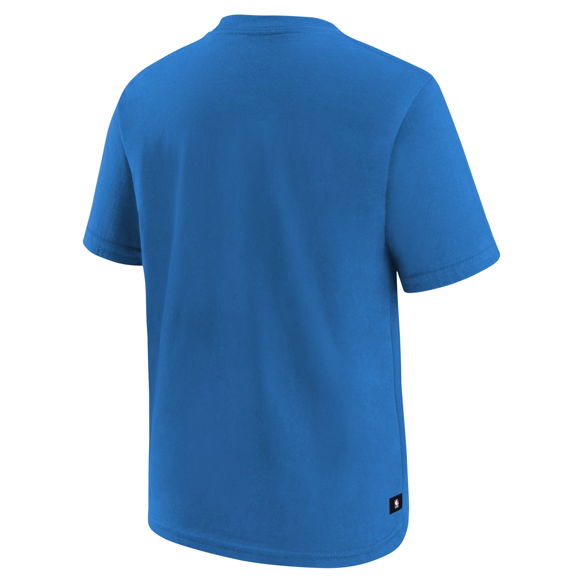 T-shirt d'entraînement Nike bleu pour jeunes, modèle standard Oklahoma City Thunder 2026