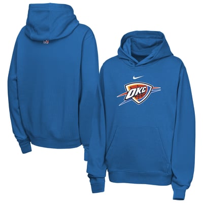 Oklahoma City Thunder Nike Youth Essential Logo Club Hoodie - Blue