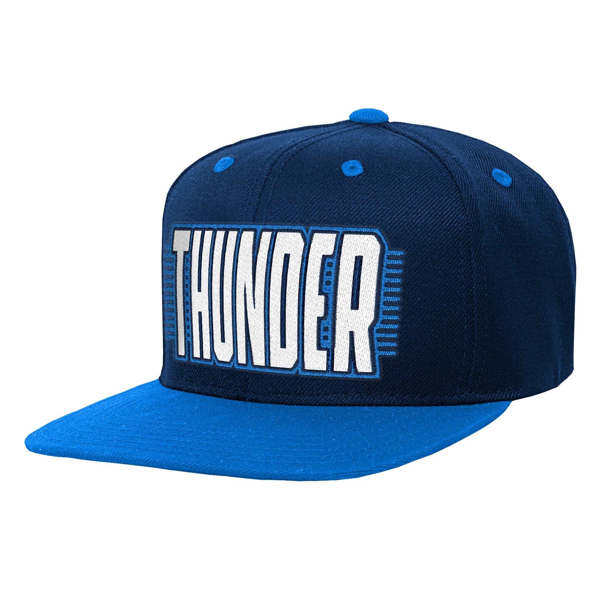 Casquette snapback bleue Oklahoma City Thunder pour jeunes Outerstuff