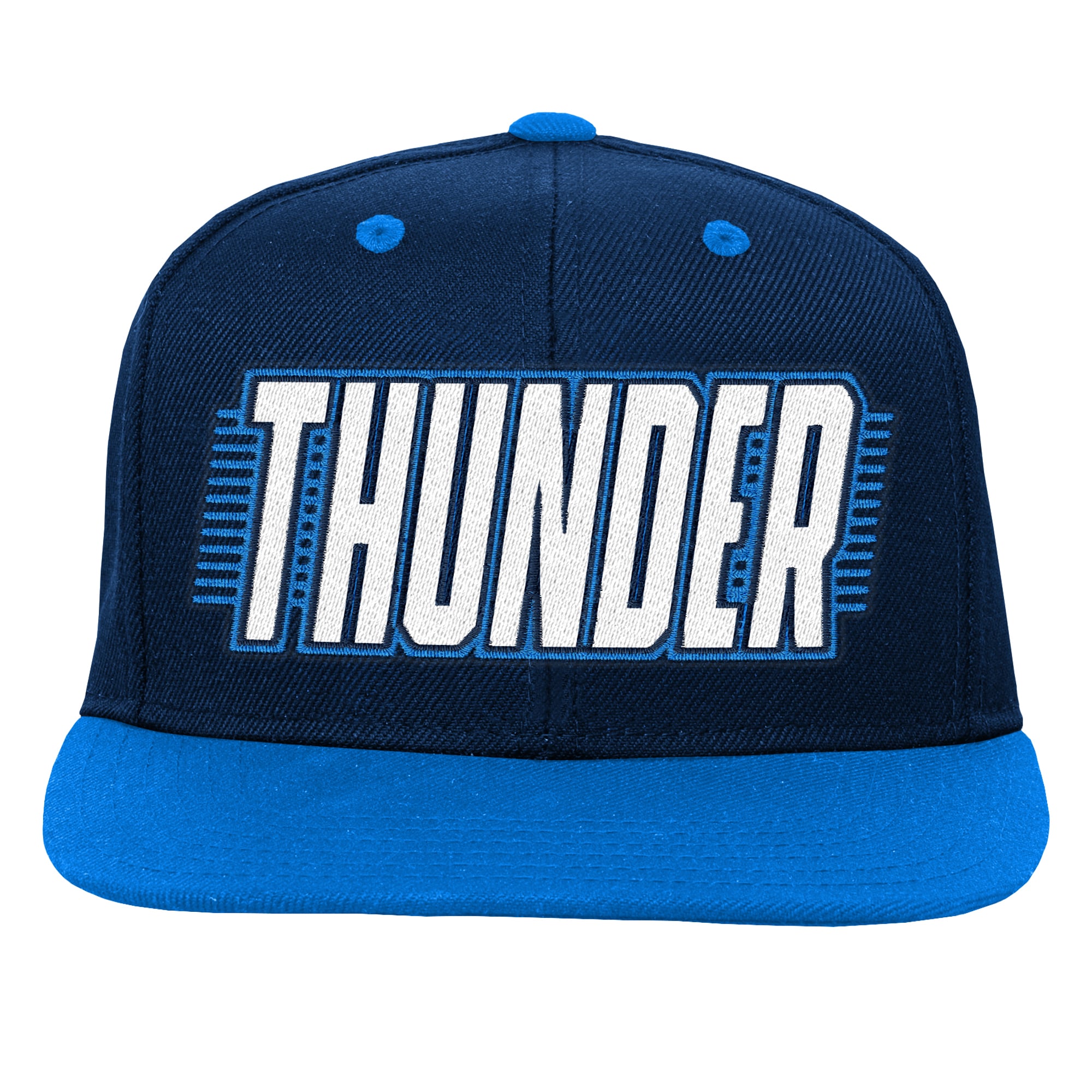 Casquette snapback bleue Oklahoma City Thunder pour jeunes Outerstuff