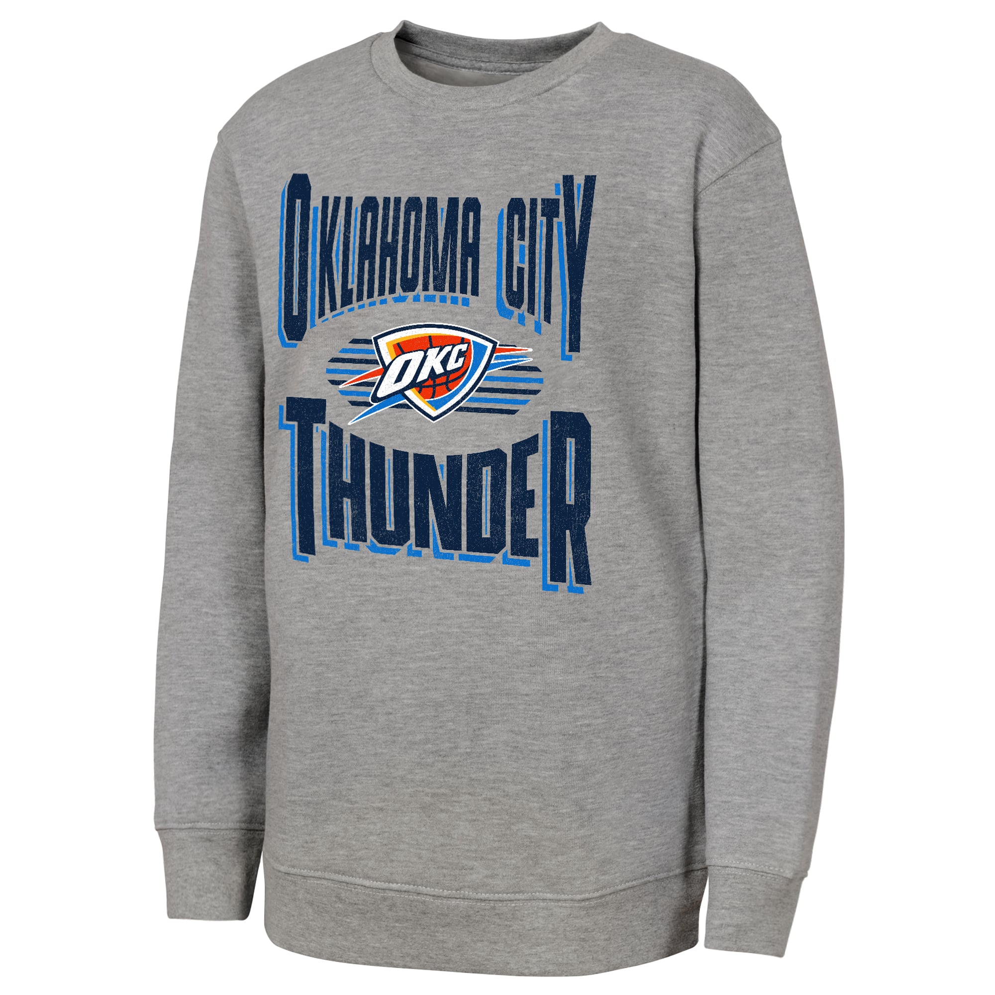 Sweat-shirt gris Youth Outerstuff Oklahoma City Thunder Jet Stream