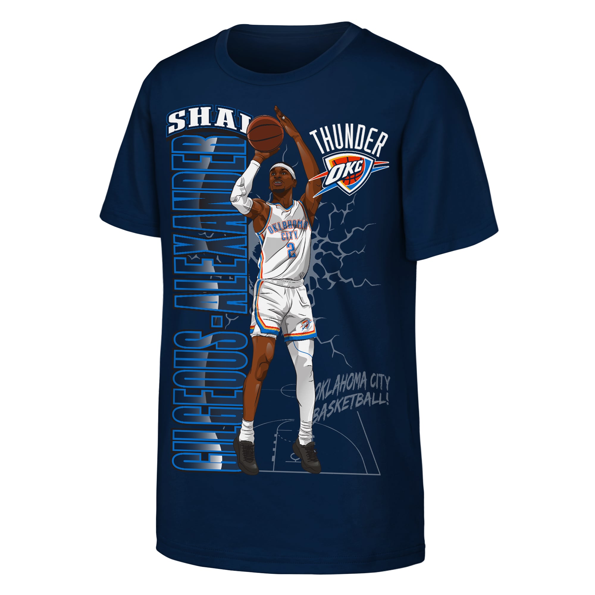 Youth Outerstuff Shai Gilgeous-Alexander Navy Oklahoma City Thunder Height T-Shirt