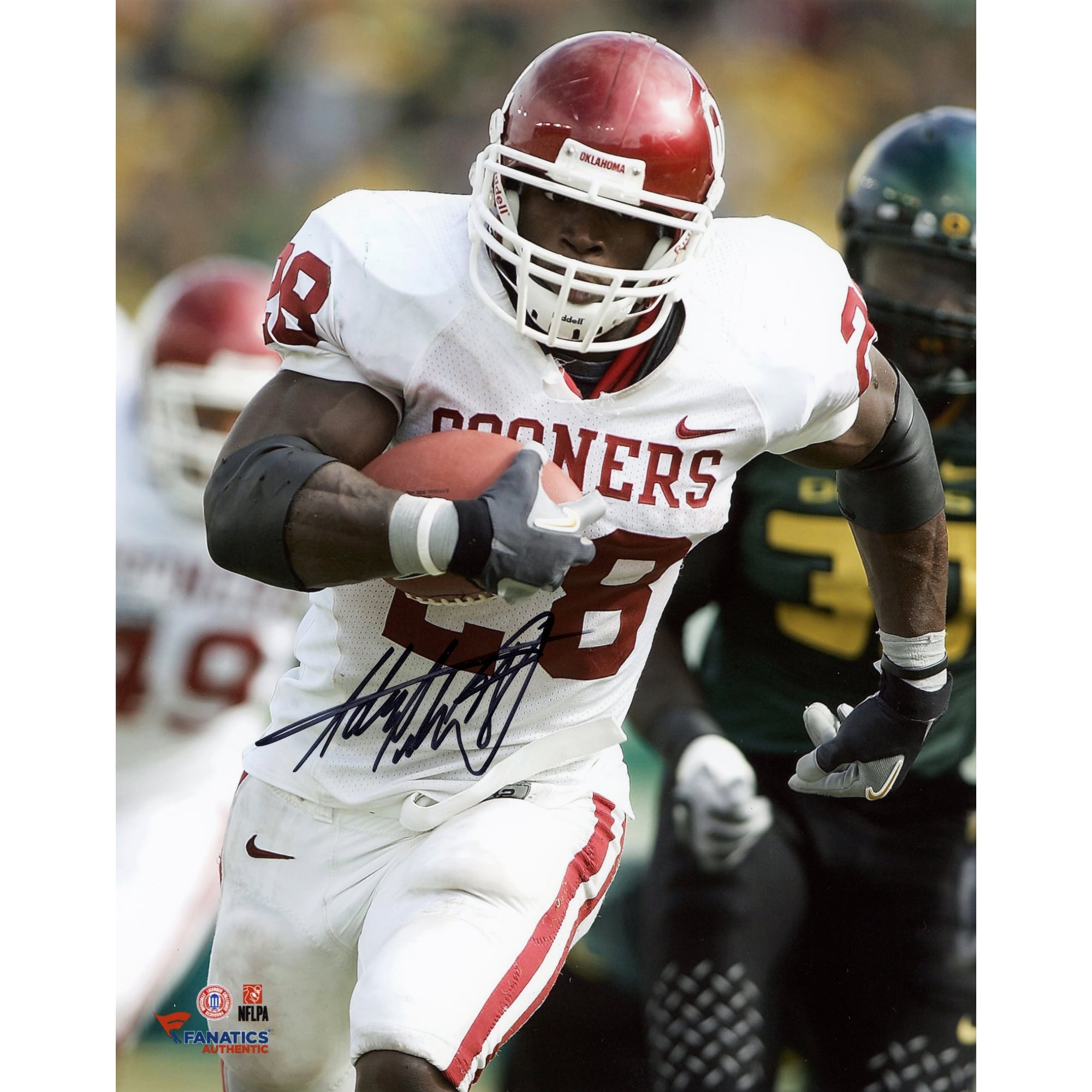 Adrian Peterson Oklahoma Sooners Autographed 8'' x 10'' Vertical