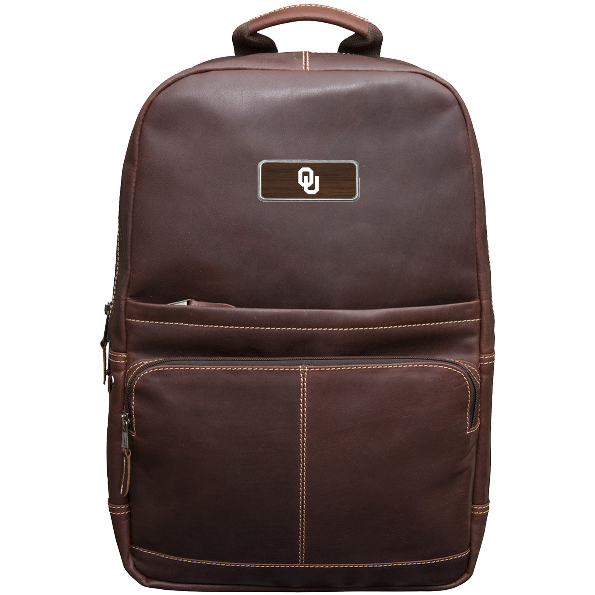 Brown Oklahoma Sooners Logo Plate Kannah Canyon Backpack