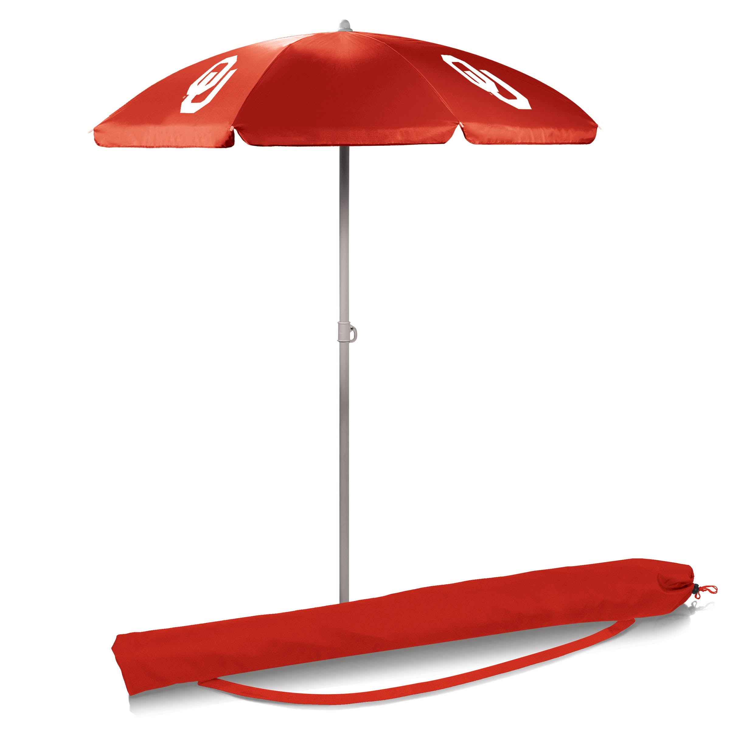 Crimson Oklahoma Sooners 5.5' Portable Beach Umbrella