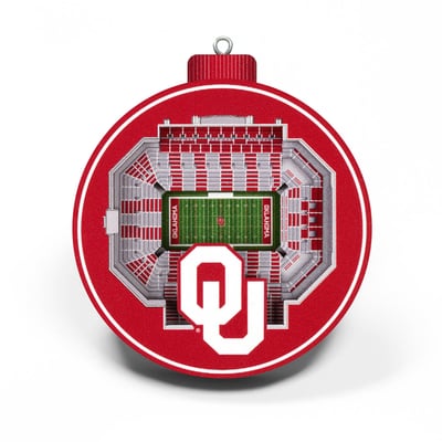 Oklahoma Sooners Fanpoint 3D Stadium Ornament