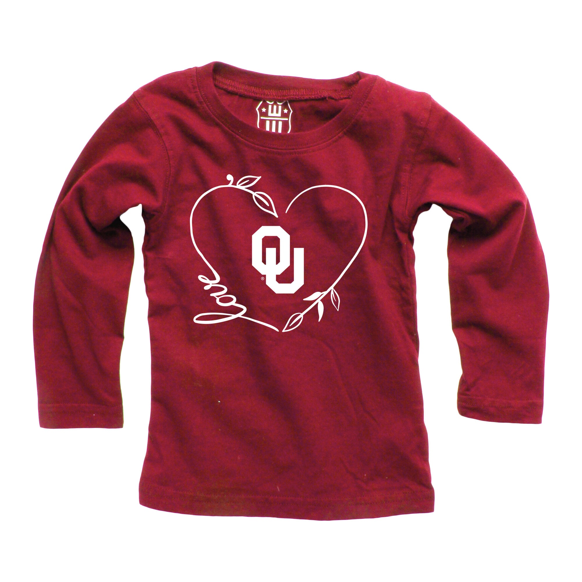 Ensemble haut à manches longues et pantalon pour bébé fille Wes & Willy Crimson Oklahoma Sooners