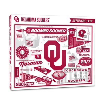 Oklahoma Sooners IDNA 500-Piece Scrapbook Puzzle