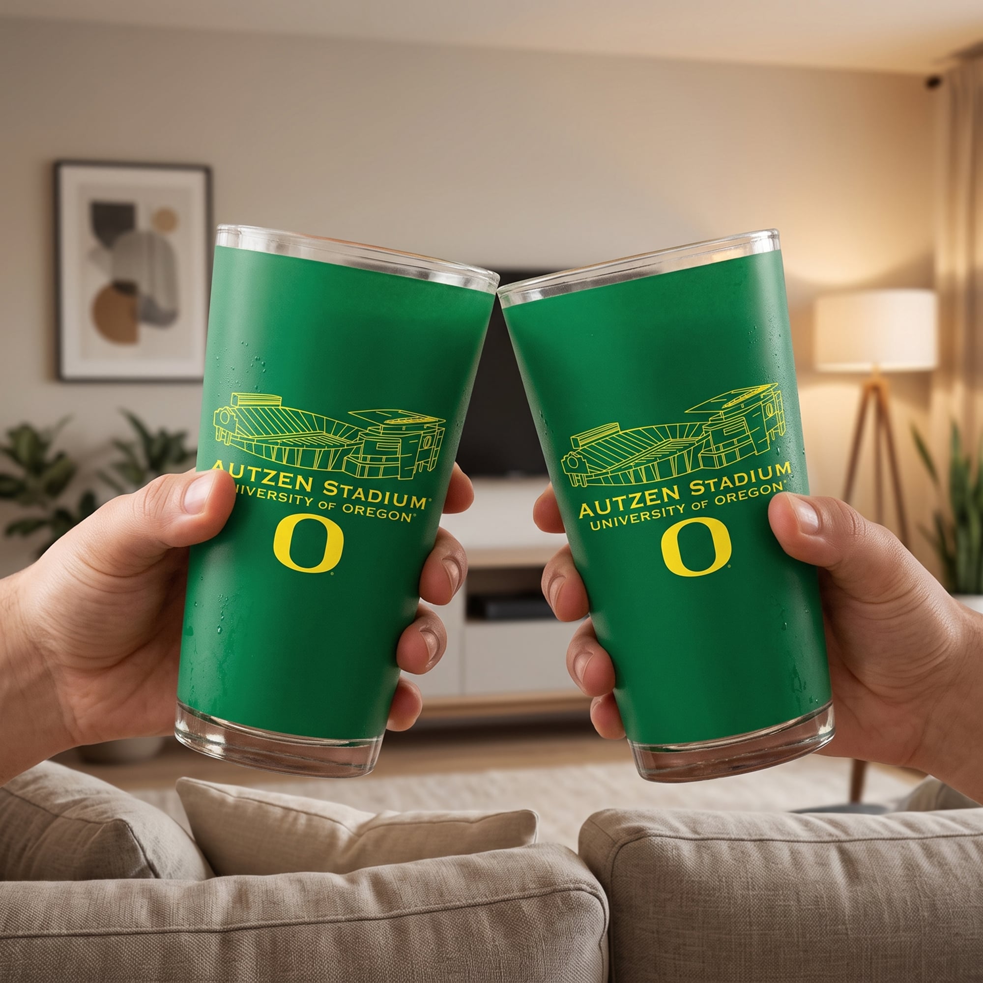 Indigo Falls  Oklahoma Sooners Core Stadium Pint Glass 2-Pack