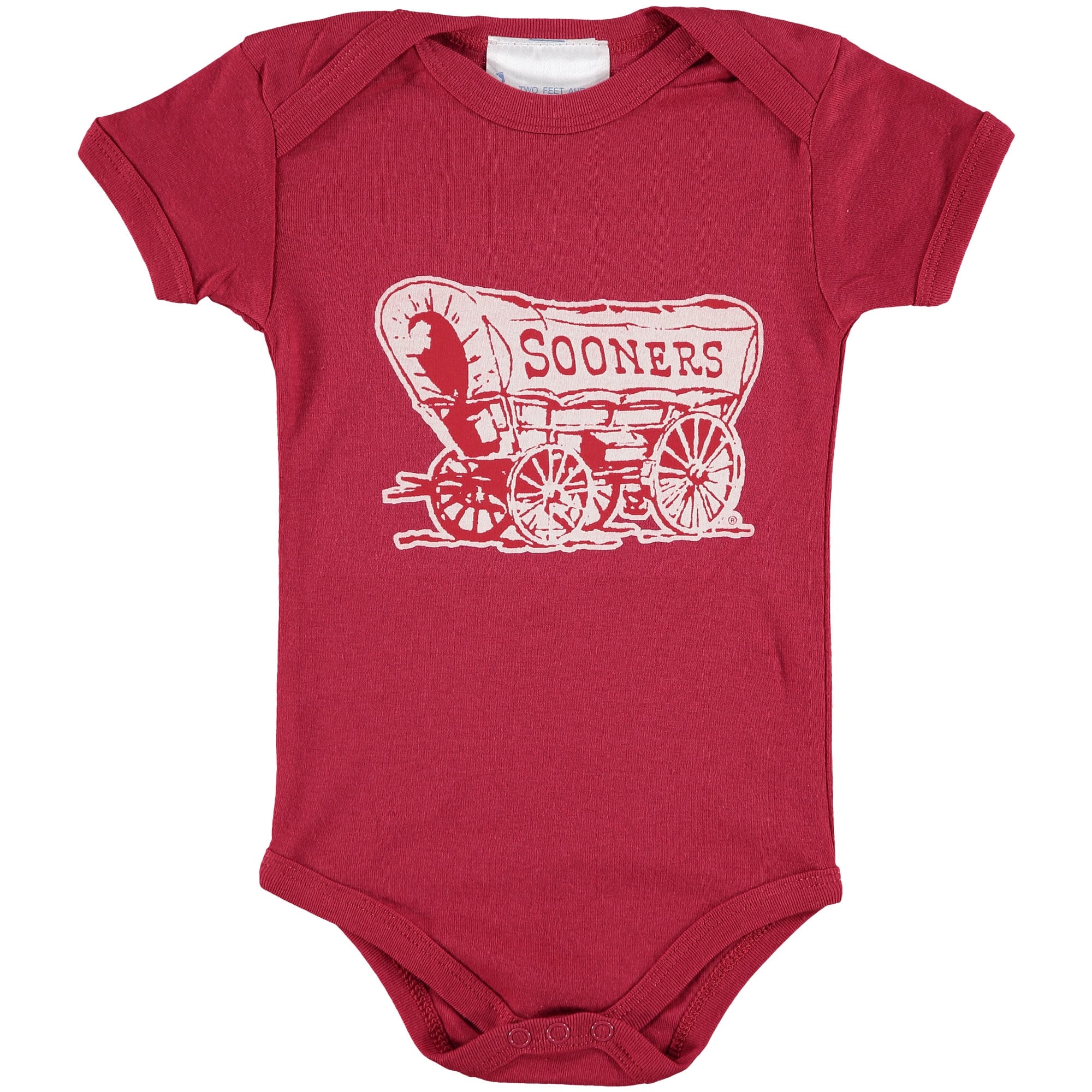Body bébé Two Feet Ahead rouge Oklahoma Sooners avec grand logo