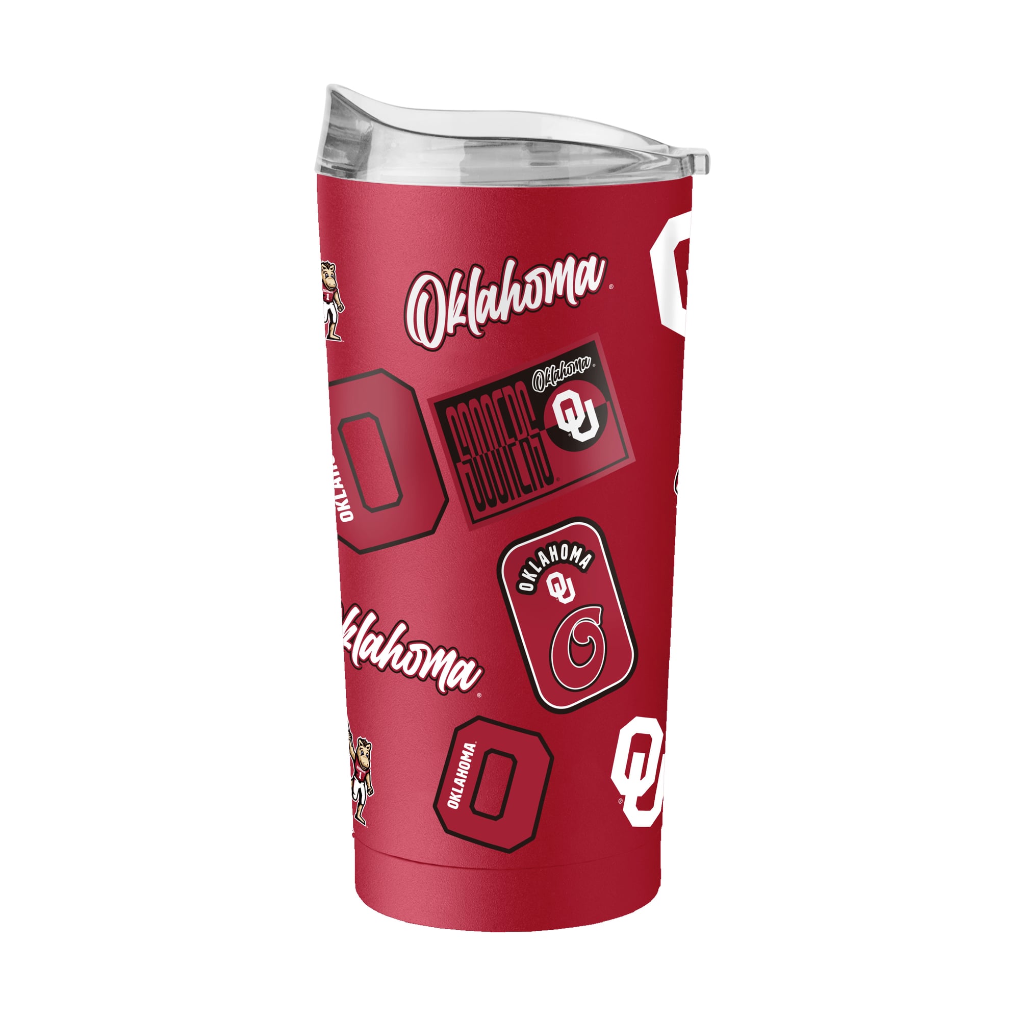 Gobelet isotherme Oklahoma Sooners 20 oz Dreamweave à revêtement en poudre Logo Brands