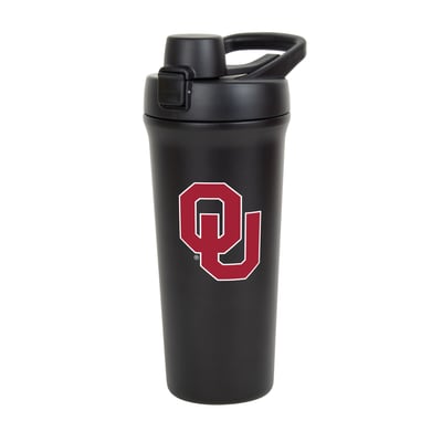 Oklahoma Sooners Logo Brands 26oz. Flipside Shaker Bottle